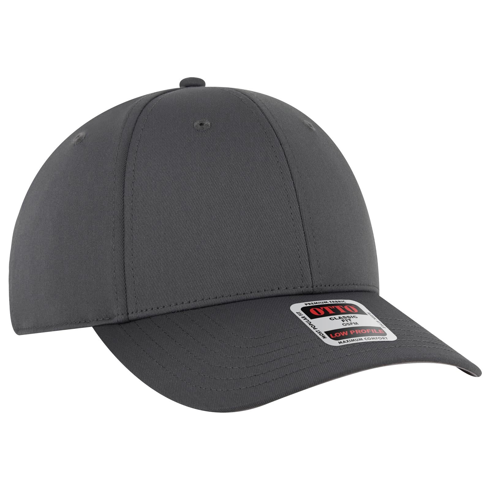 Custom Embroidered or DTF Printed - OTTO CAP® 6 Panel Low Profile Baseball Cap