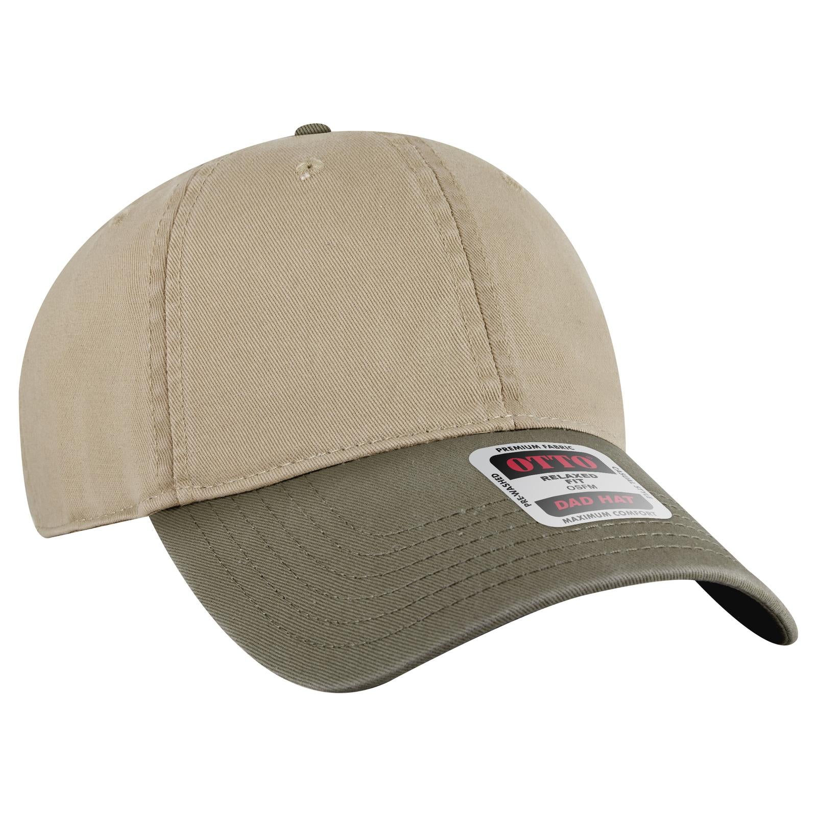 Custom Embroidered - OTTO CAP 6 Panel Low Profile Dad Hat