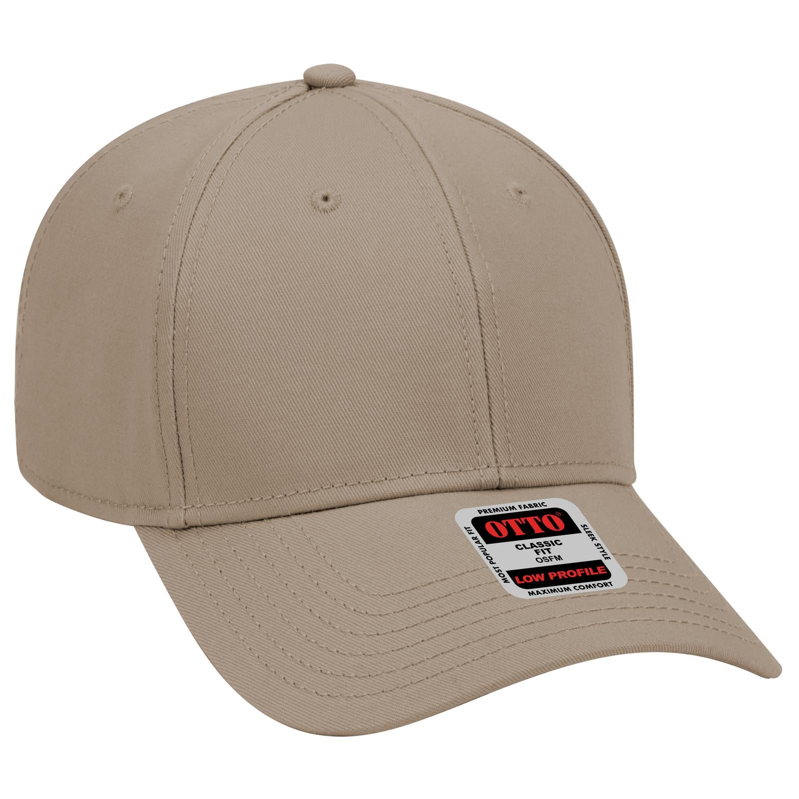 Custom Embroidered or DTF Printed - OTTO CAP® 6 Panel Low Profile Baseball Cap