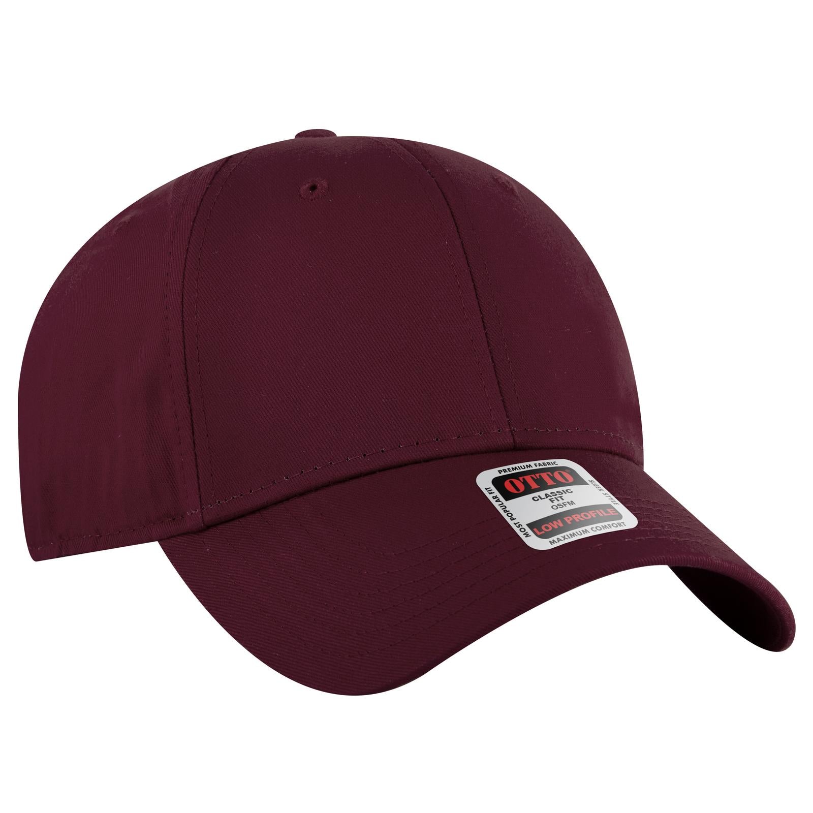 Custom Embroidered or DTF Printed - OTTO CAP® 6 Panel Low Profile Baseball Cap