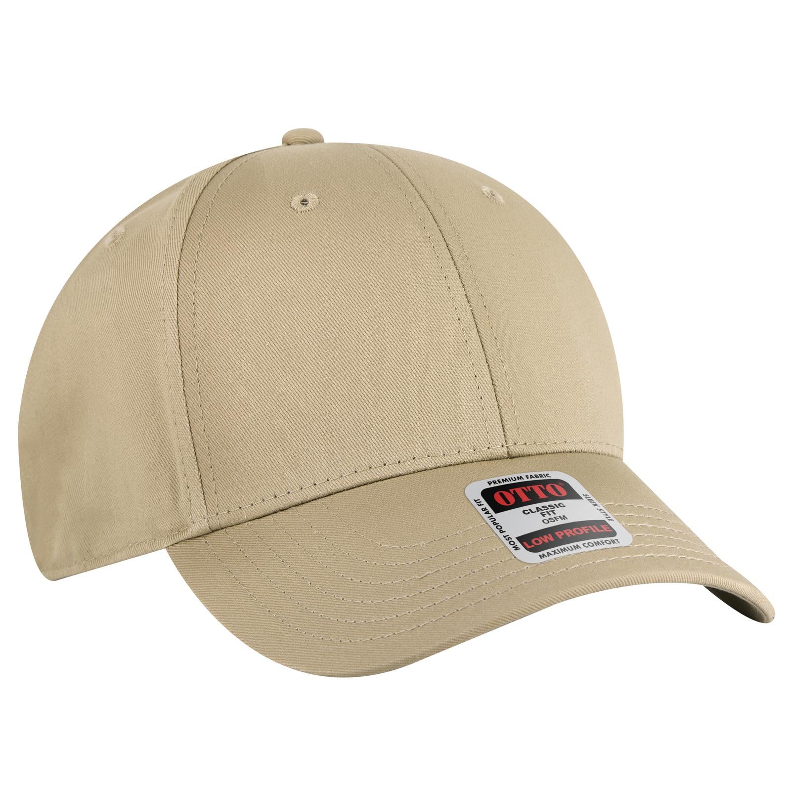 Custom Embroidered or DTF Printed - OTTO CAP® 6 Panel Low Profile Baseball Cap