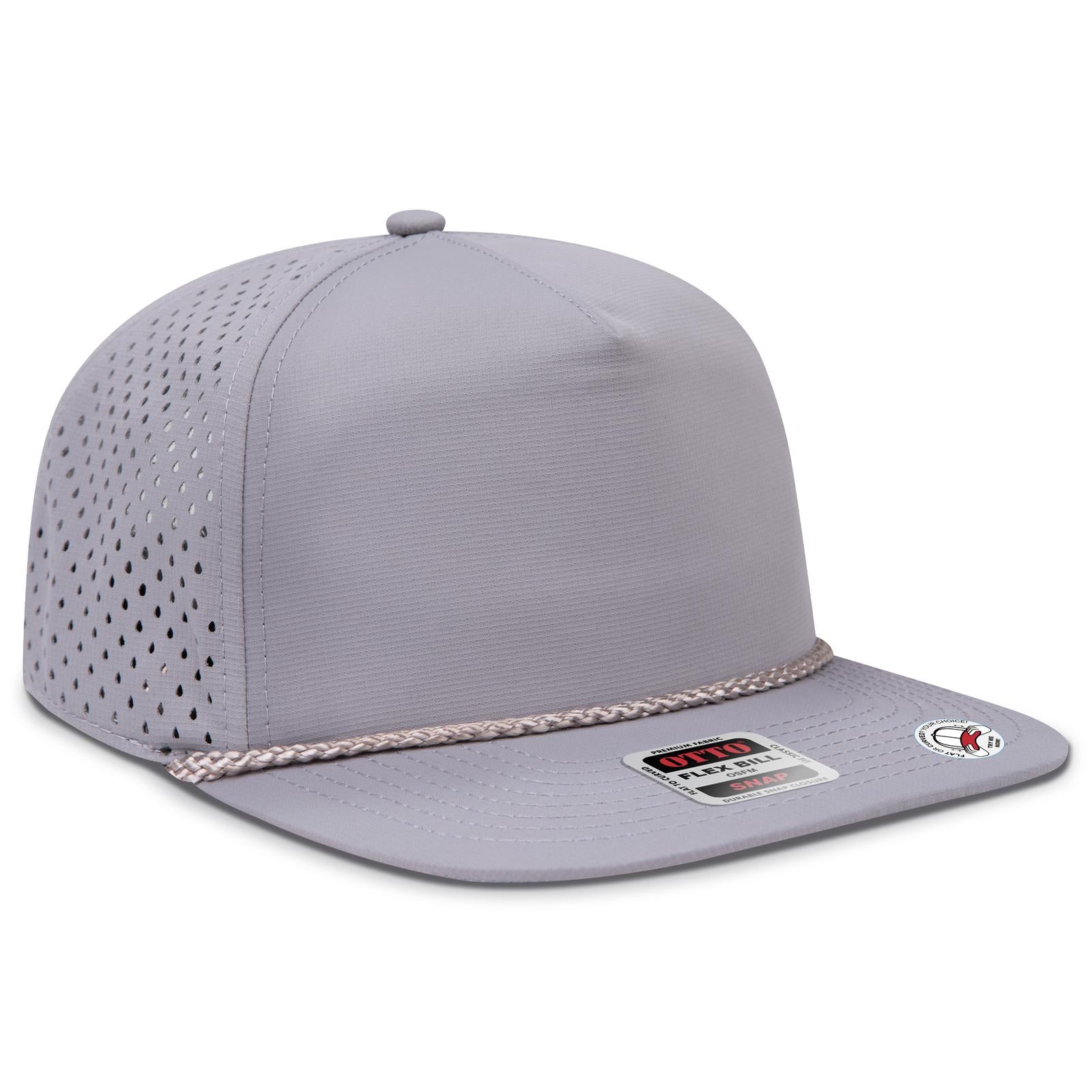 Custom Embroidered or DTF Printed - OTTO CAP® OTTO SNAP 5 Panel Pro Style Snapback Hat