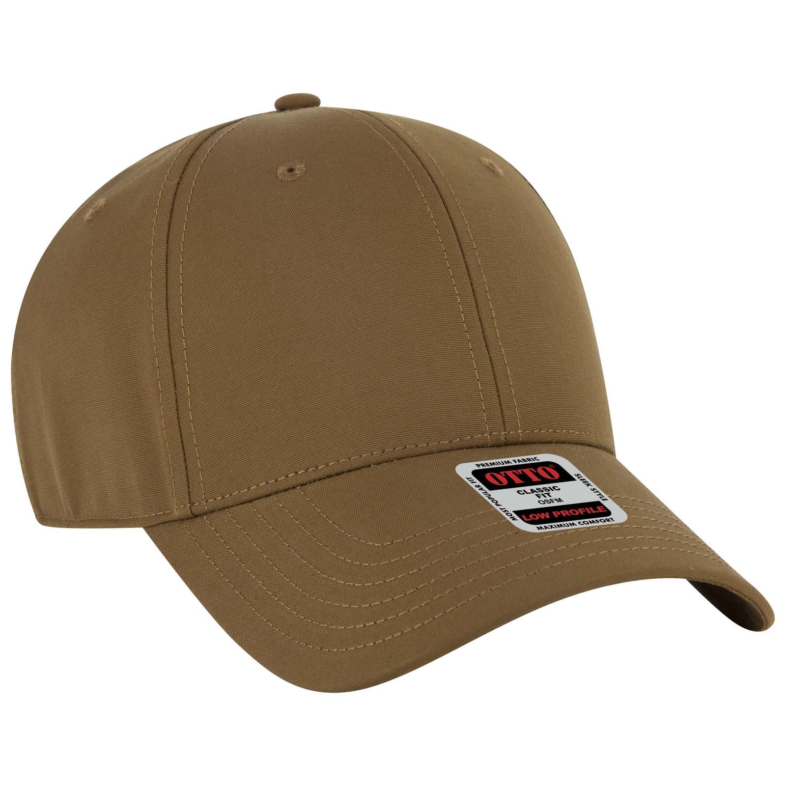 Custom Embroidered or DTF Printed - OTTO CAP® 6 Panel Low Profile Baseball Cap