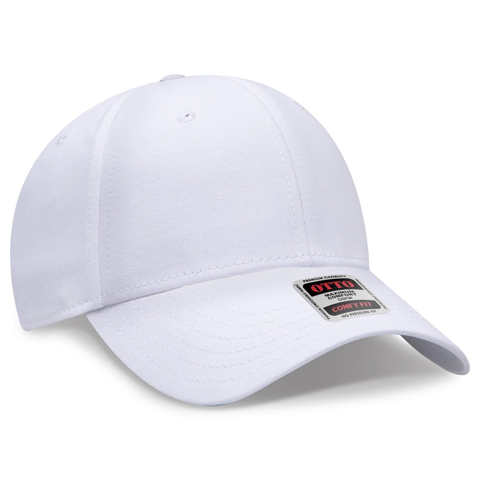 Custom Embroidered or DTF Printed - OTTO CAP® OTTO COMFY FIT® 6 Panel Low Profile Baseball Cap