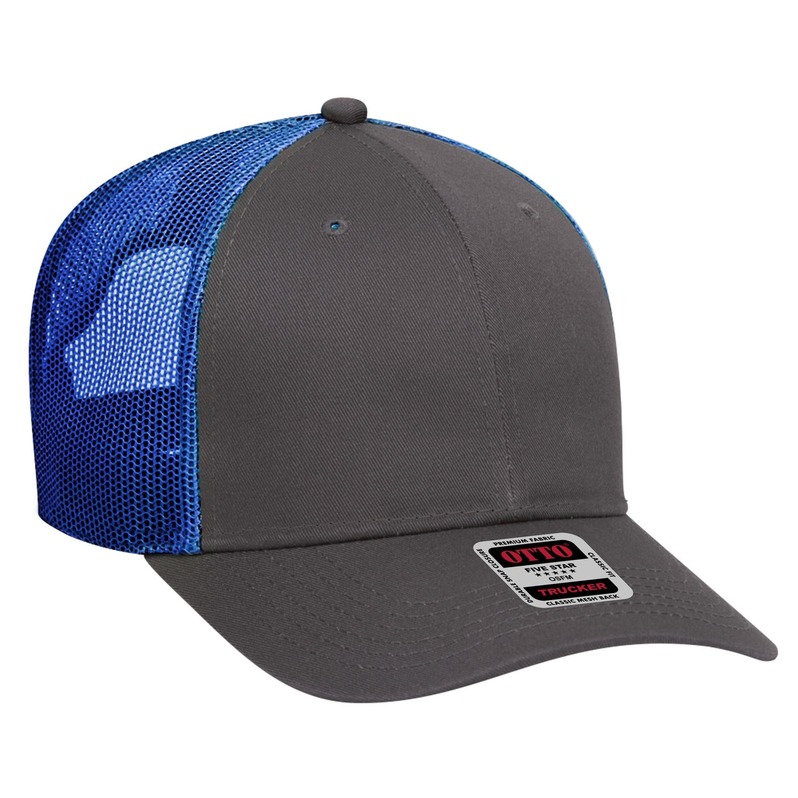 Custom Embroidered or DTF Printed - OTTO CAP® 6 Panel Low Profile Mesh Back Trucker Hat