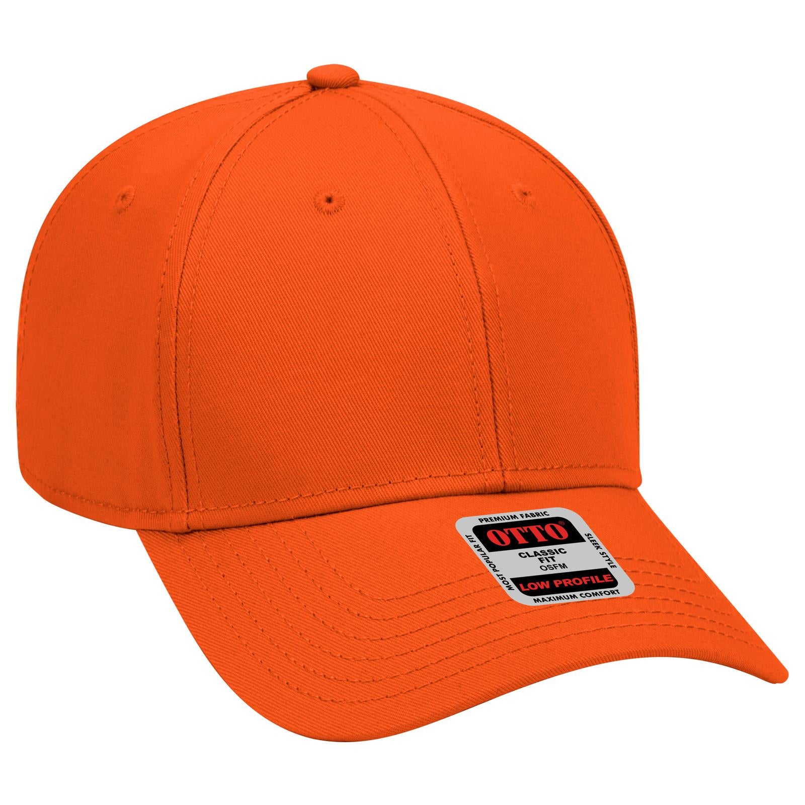 Custom Embroidered or DTF Printed - OTTO CAP® 6 Panel Low Profile Baseball Cap