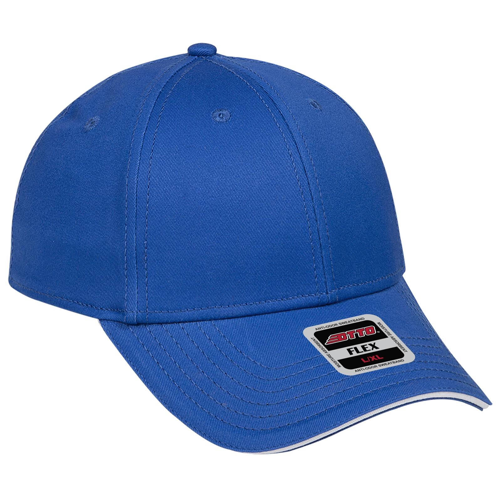 Custom Embroidered or DTF Printed - OTTO CAP® OTTO FLEX® Fitted 6 Panel Low Profile Baseball Cap