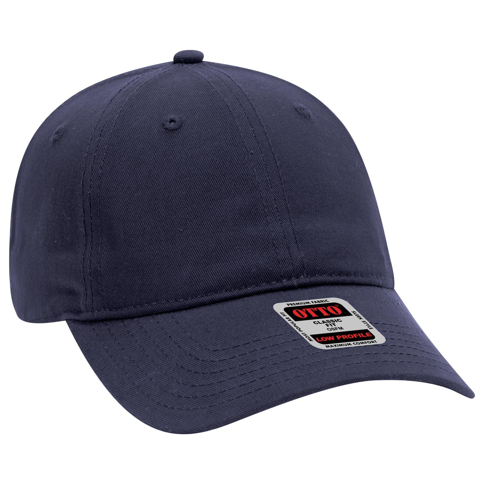 Custom Embroidered or DTF Printed - OTTO CAP® 6 Panel Low Profile Baseball Cap
