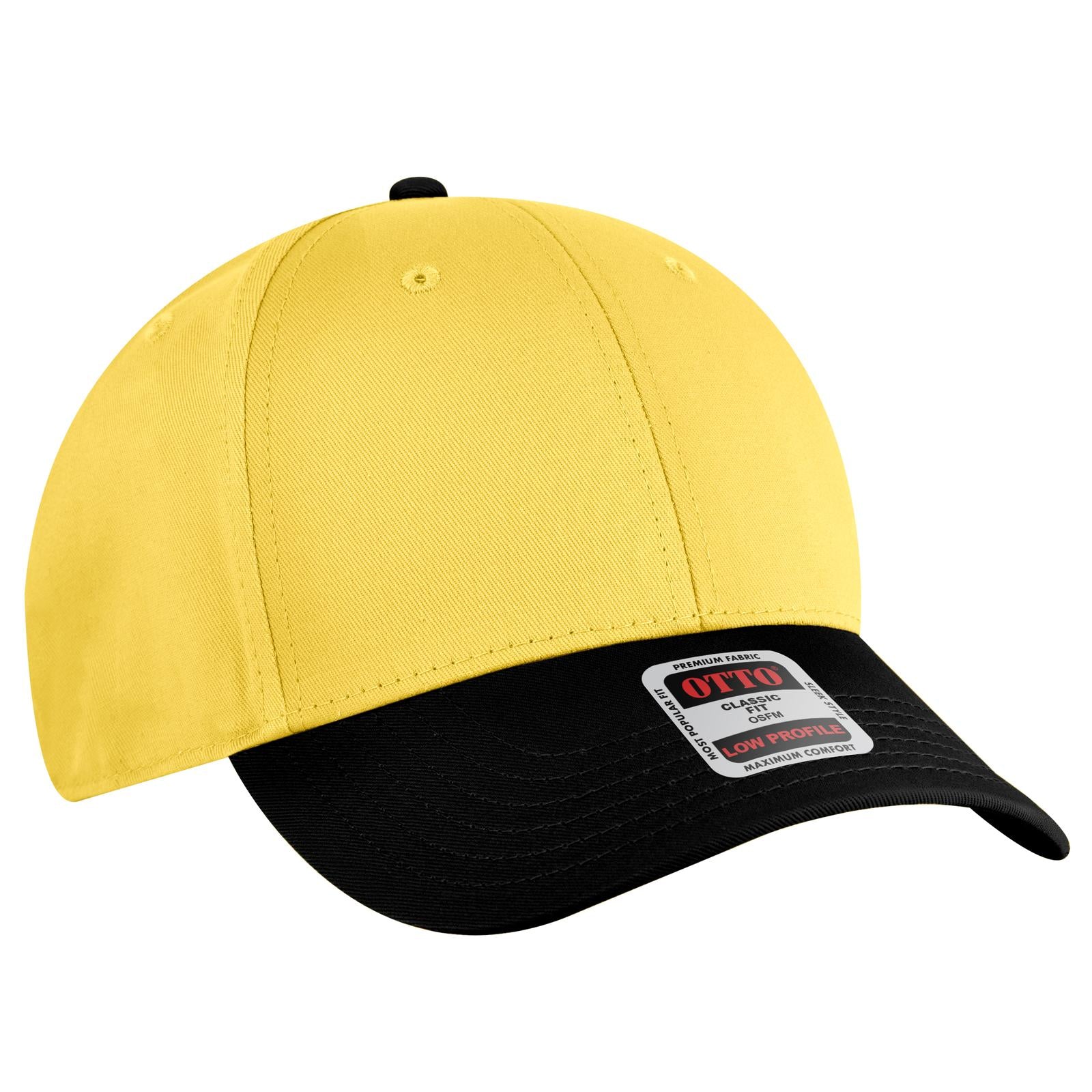 Custom Embroidered or DTF Printed - OTTO CAP® 6 Panel Low Profile Baseball Cap