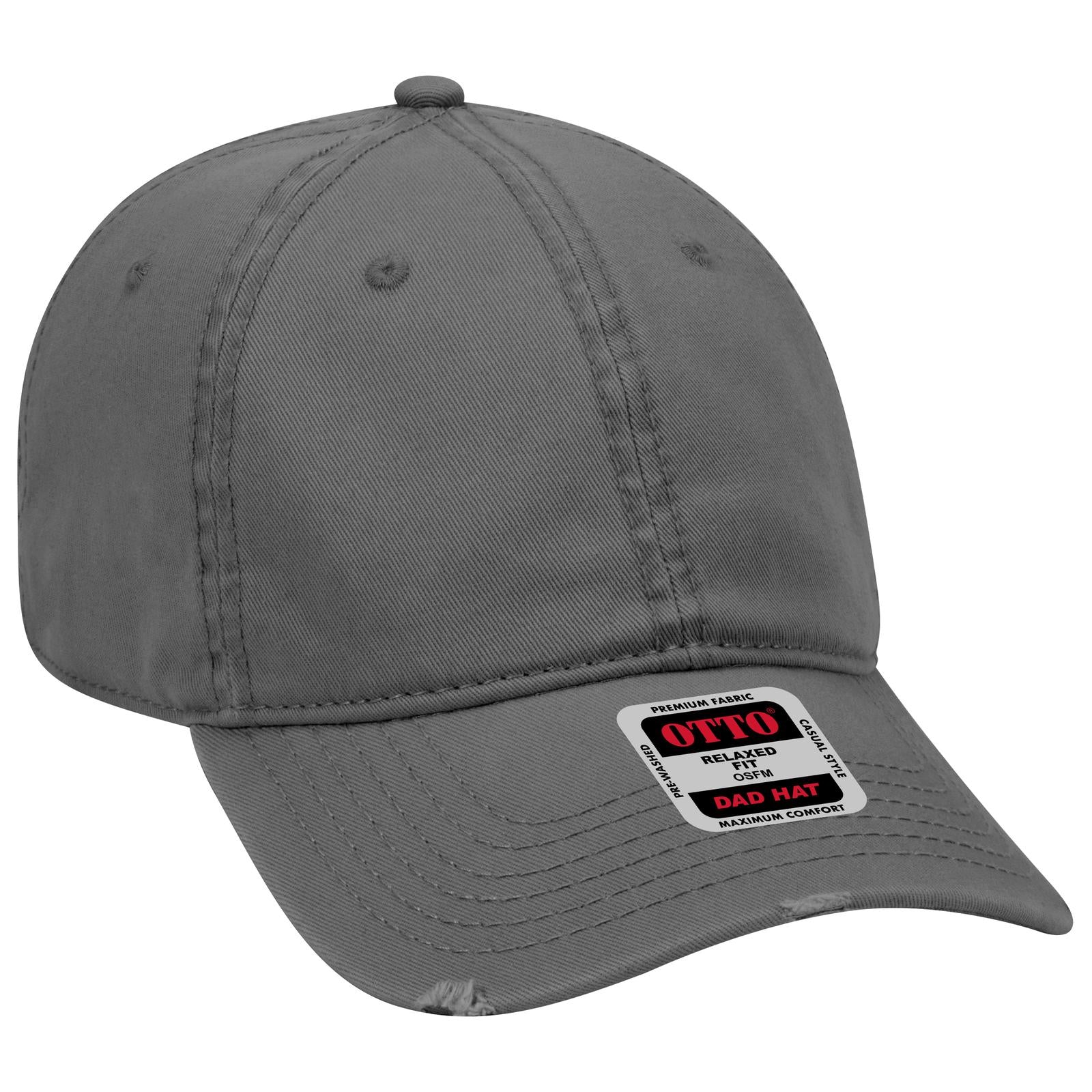 Custom Embroidered or DTF Printed - OTTO CAP® 6 Panel Low Profile Dad Hat
