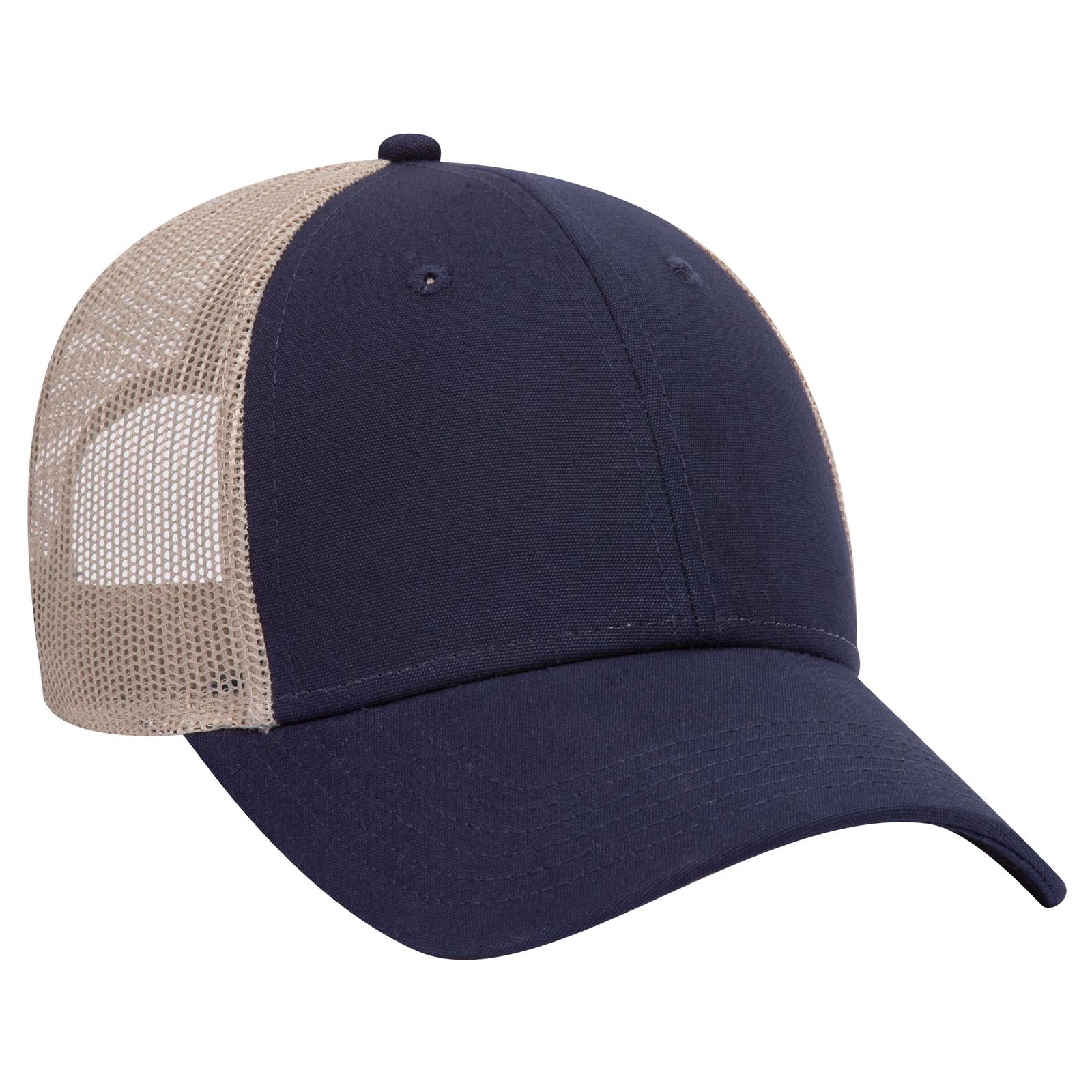 Custom Embroidered or DTF Printed - OTTO CAP® 6 Panel Low Profile Mesh Back Trucker Hat