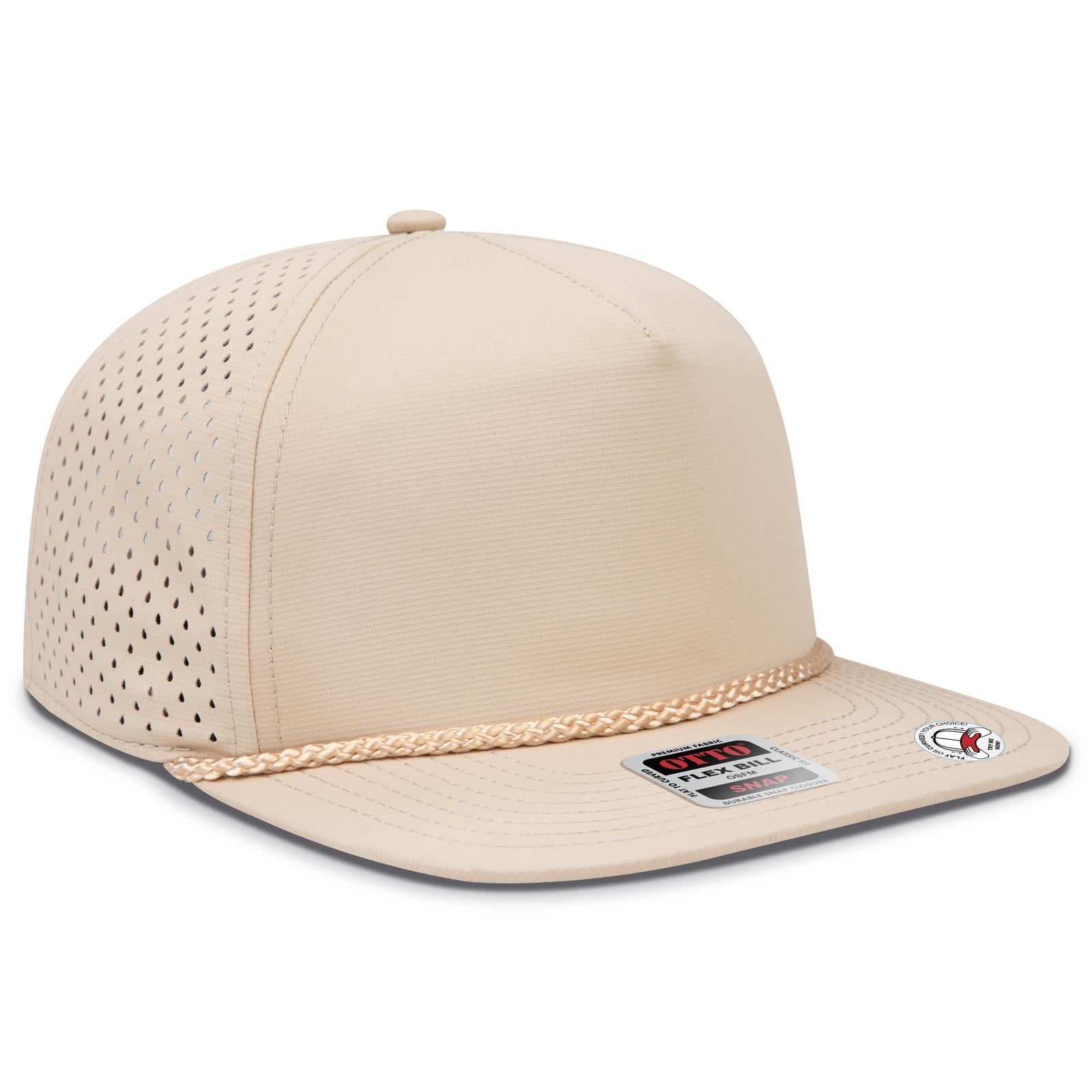 Custom Embroidered or DTF Printed - OTTO CAP® OTTO SNAP 5 Panel Pro Style Snapback Hat