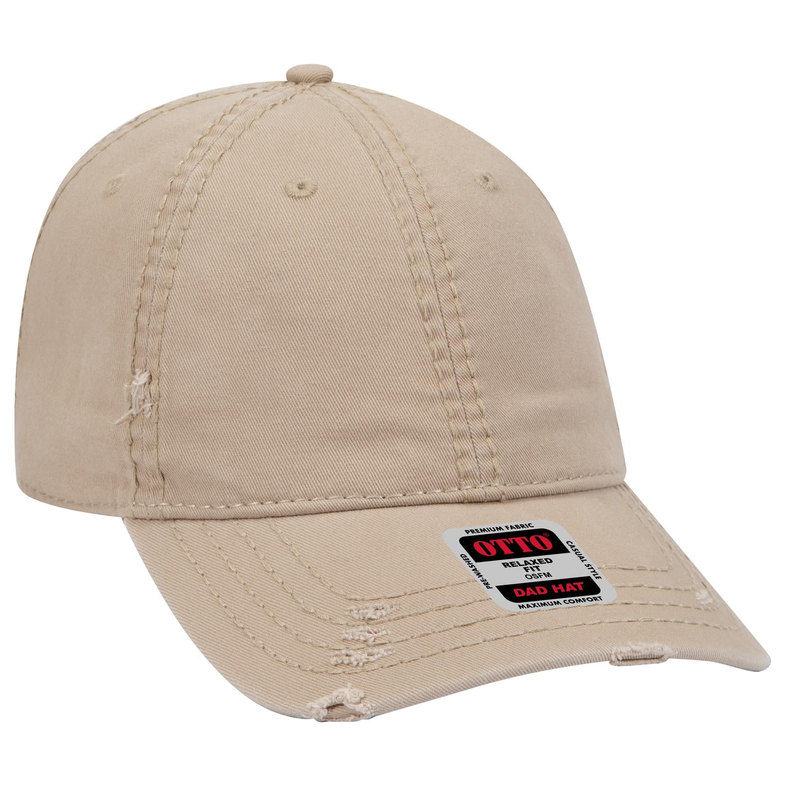 Custom Embroidered or DTF Printed - OTTO CAP® 6 Panel Low Profile Dad Hat