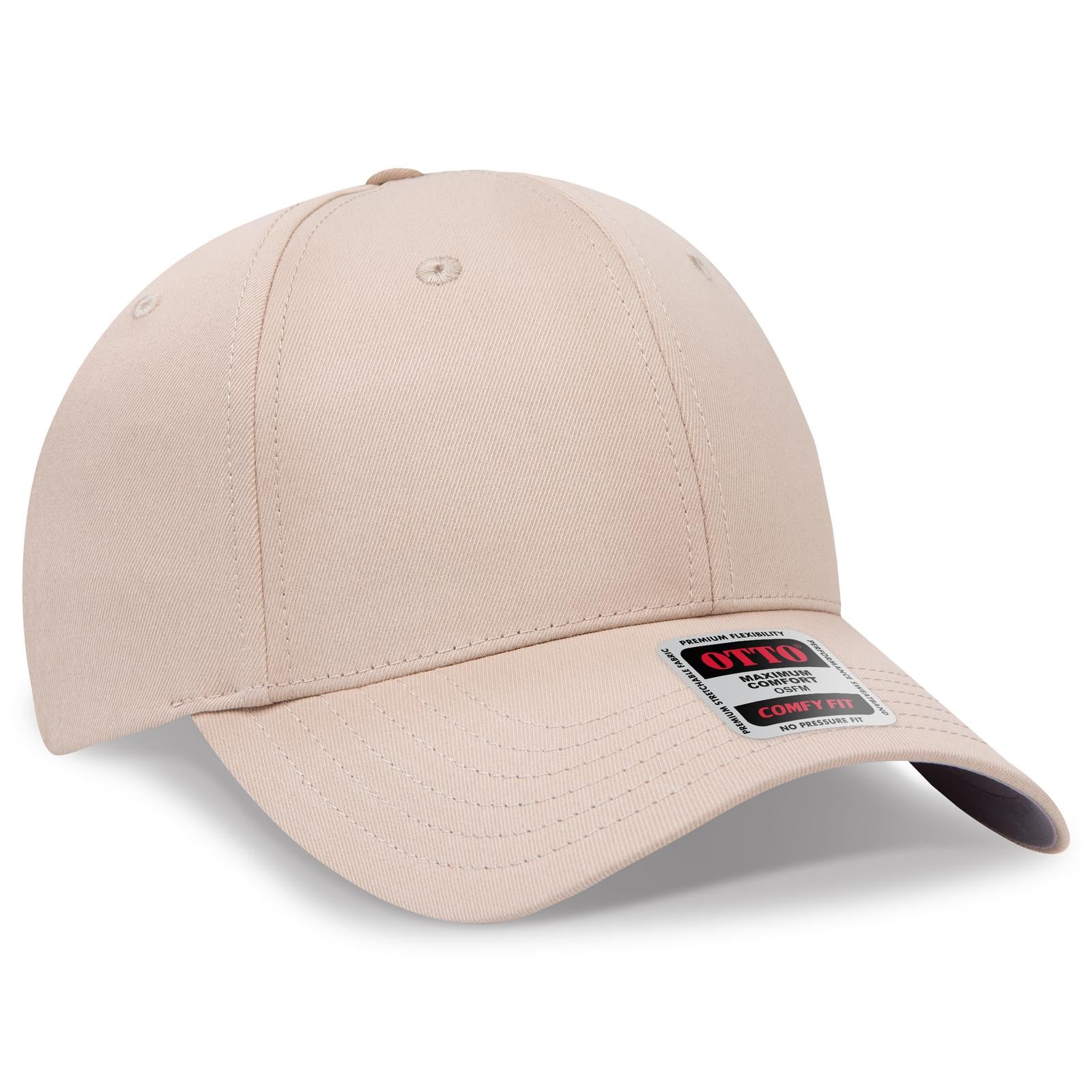 Custom Embroidered or DTF Printed - OTTO CAP® OTTO COMFY FIT® 6 Panel Low Profile Baseball Cap