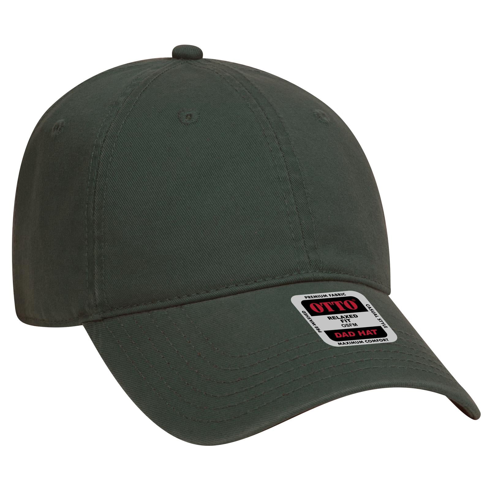 Custom Embroidered or DTF Printed - OTTO CAP® 6 Panel Low Profile Dad Hat
