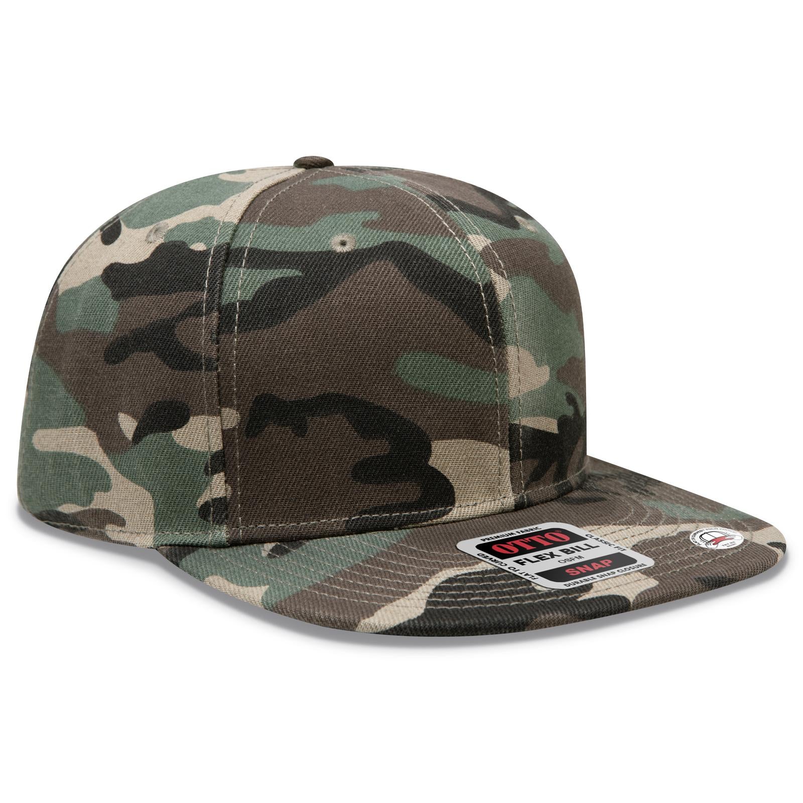 Custom Embroidered or DTF Printed - OTTO CAP® OTTO SNAP 6 Panel Pro Style Snapback Hat