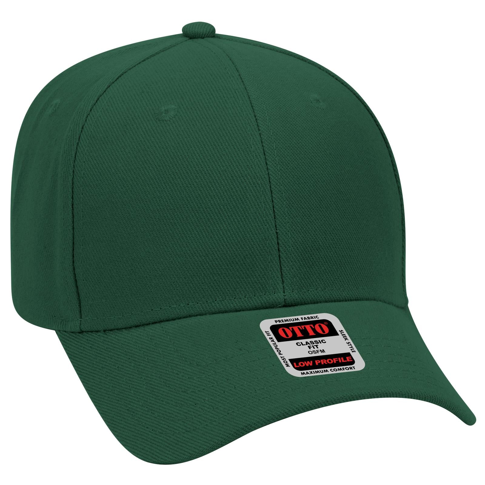 Custom Embroidered or DTF Printed - OTTO CAP® 6 Panel Low Profile Baseball Cap
