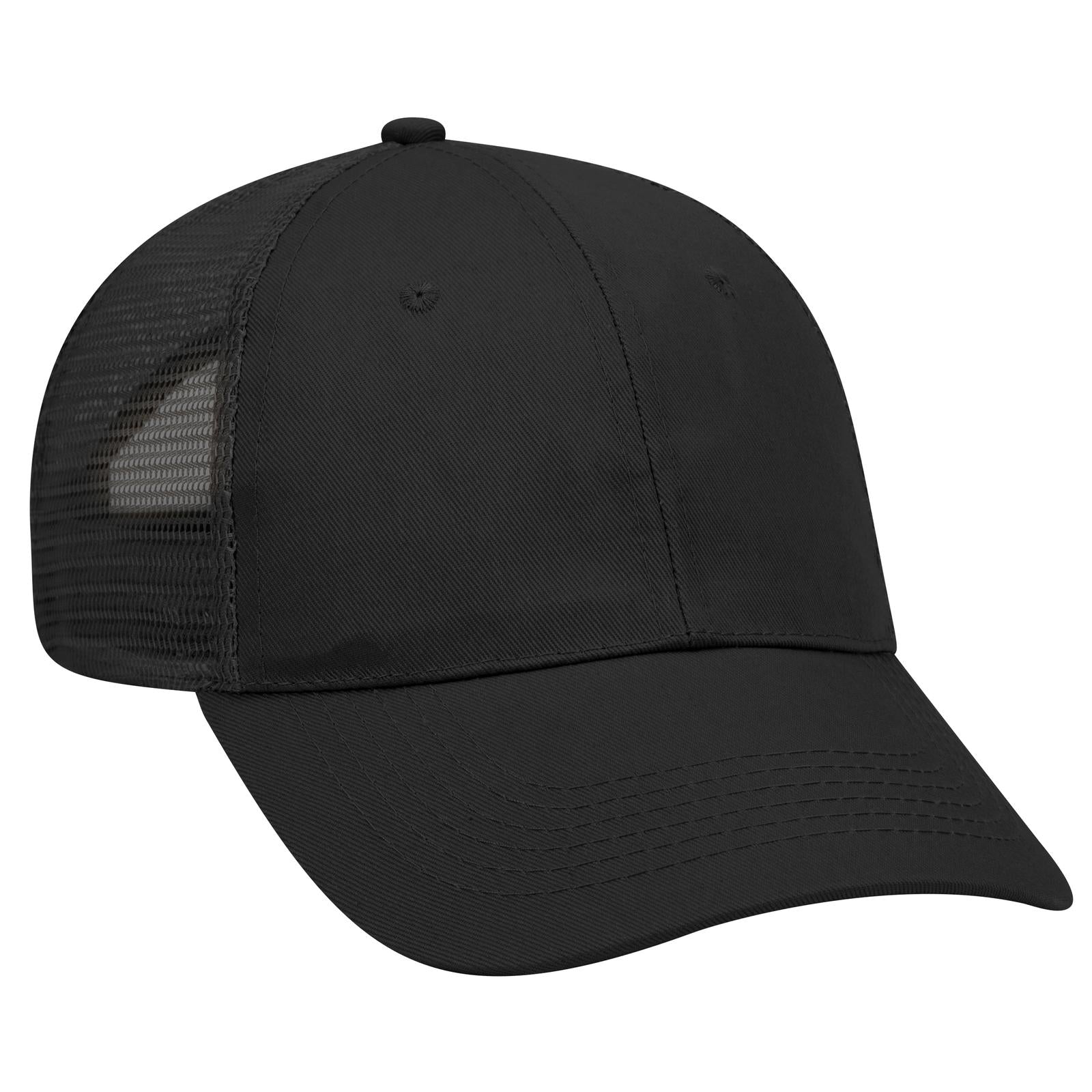 Custom Embroidered or DTF Printed - OTTO CAP® 6 Panel Low Profile Mesh Back Trucker Hat