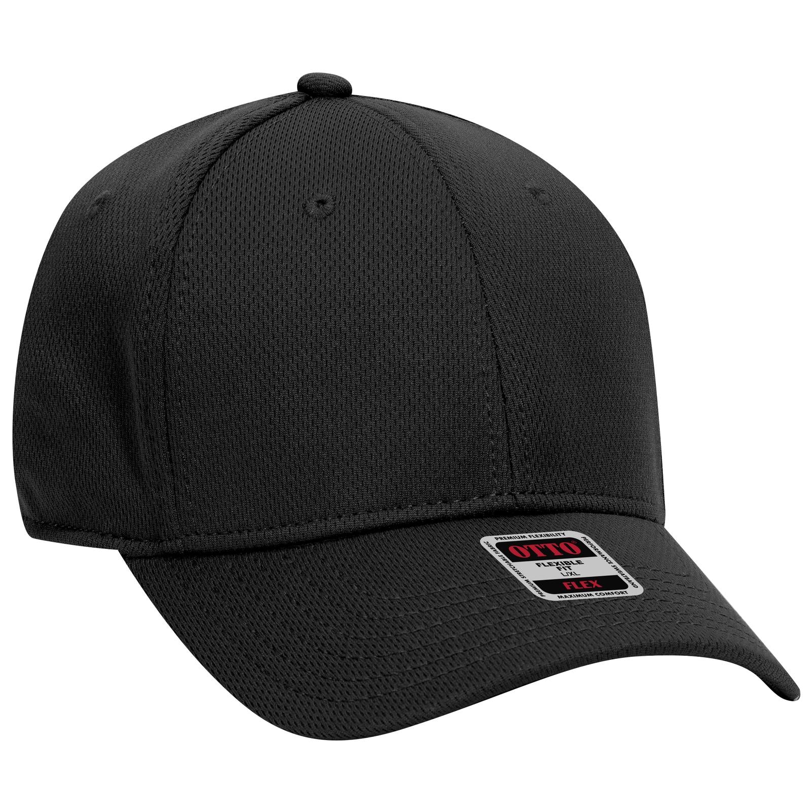 Custom Embroidered or DTF Printed - OTTO CAP® OTTO FLEX® Fitted 6 Panel Low Profile Baseball Cap