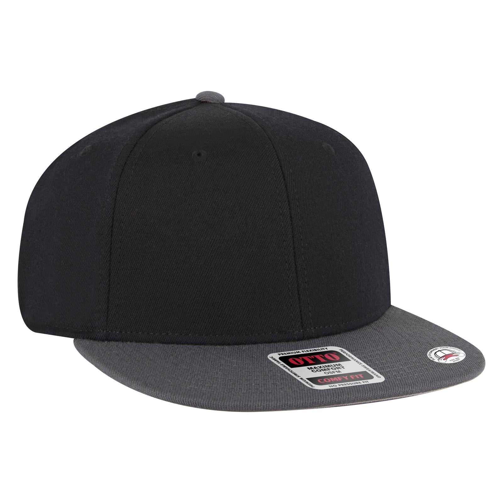 Custom Embroidered or DTF Printed - OTTO CAP® OTTO COMFY FIT® 6 Panel Pro Style Snapback Hat