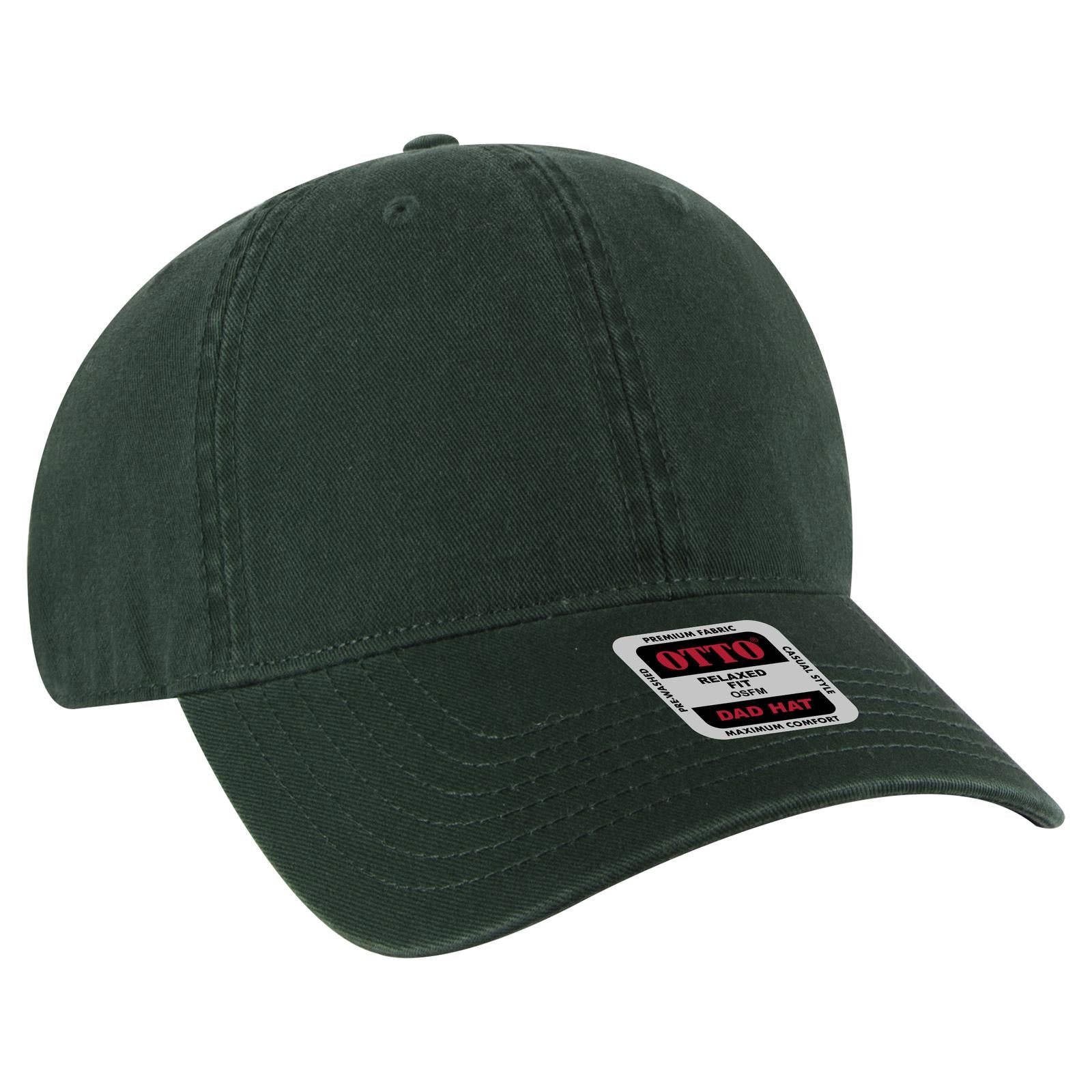 Custom Embroidered or DTF Printed - OTTO CAP® 6 Panel Low Profile Dad Hat