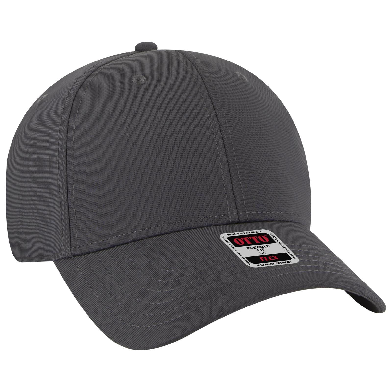 Custom Embroidered or DTF Printed - OTTO CAP® OTTO FLEX® Fitted 6 Panel Low Profile Baseball Cap