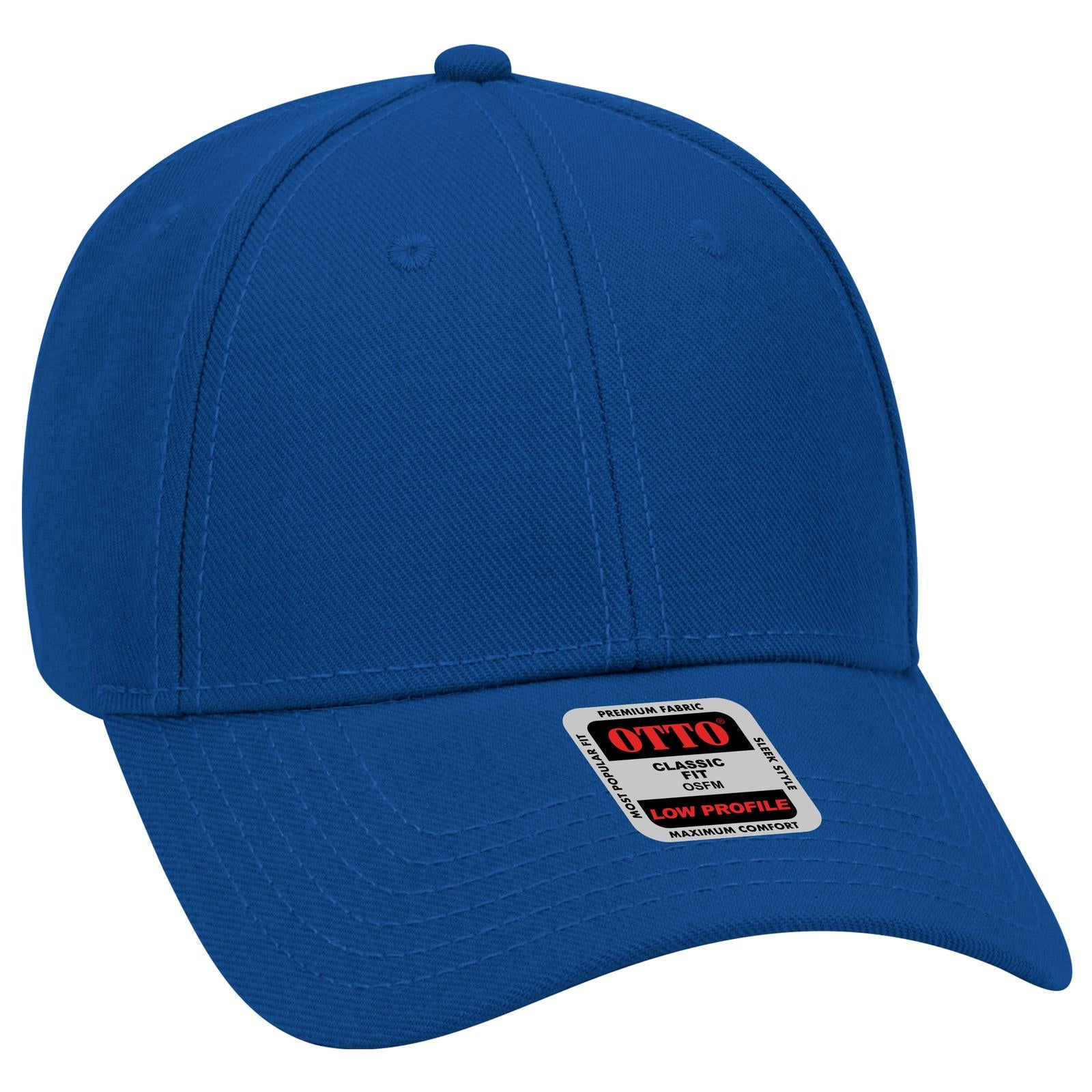 Custom Embroidered or DTF Printed - OTTO CAP® 6 Panel Low Profile Baseball Cap