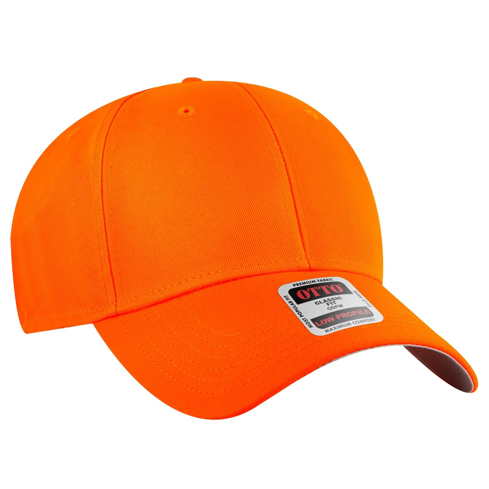 Custom Embroidered or DTF Printed - OTTO CAP® 6 Panel Low Profile Baseball Cap