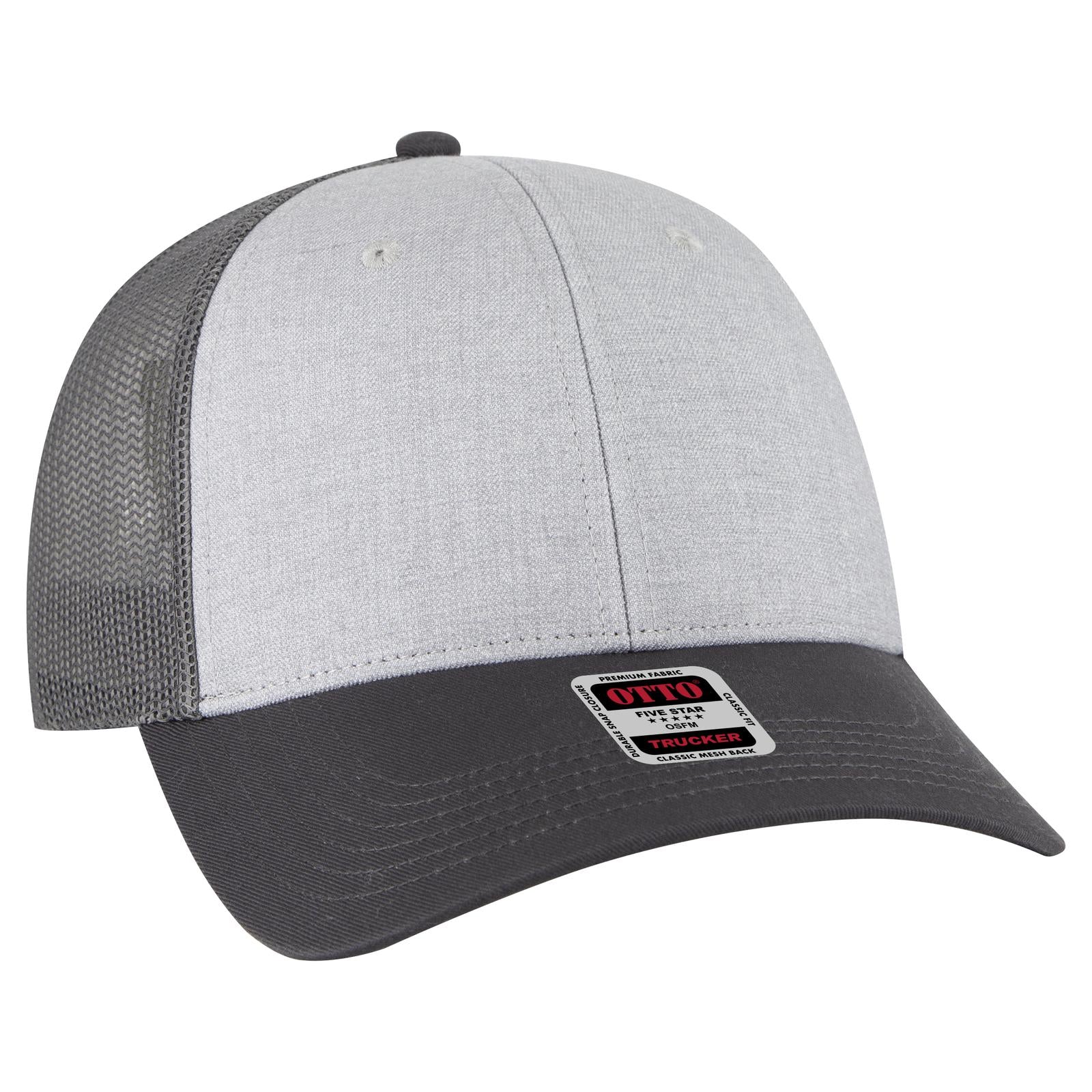 Custom Embroidered or DTF Printed - OTTO CAP® 6 Panel Low Profile Mesh Back Trucker Hat