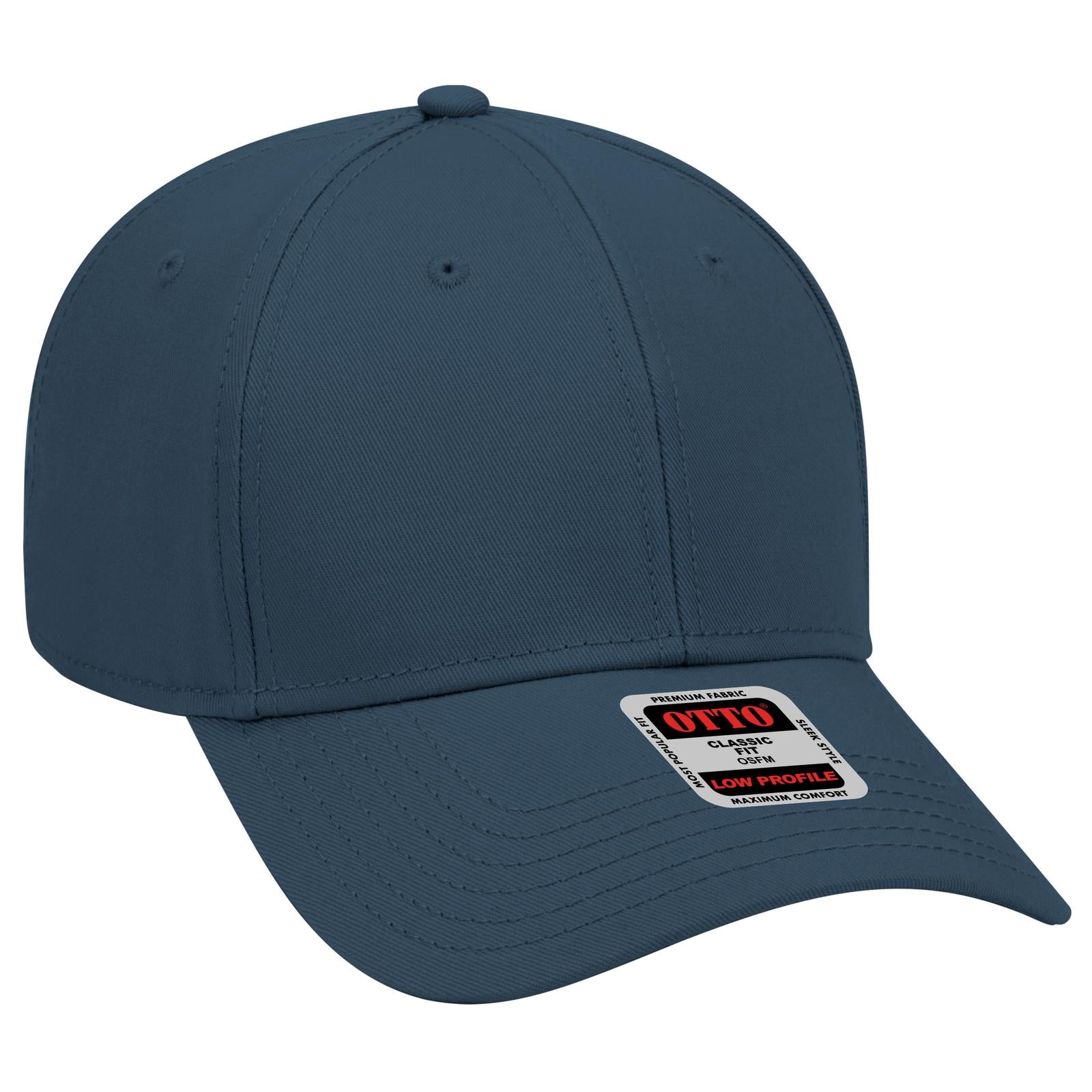 Custom Embroidered or DTF Printed - OTTO CAP® 6 Panel Low Profile Baseball Cap