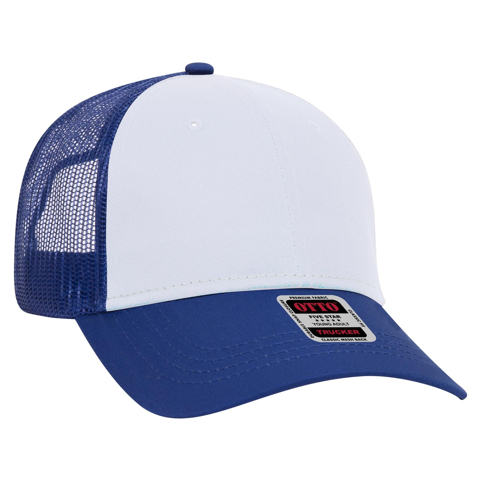 Custom Embroidered or DTF Printed - OTTO CAP® 6 Panel Low Profile Mesh Back Trucker Hat