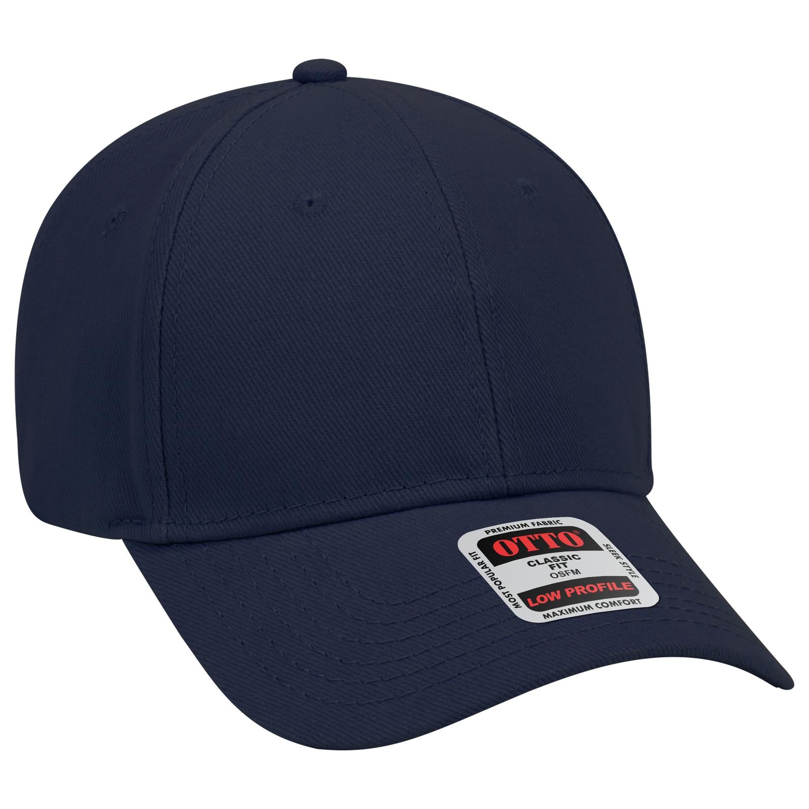 Custom Embroidered or DTF Printed - OTTO CAP® 6 Panel Low Profile Baseball Cap