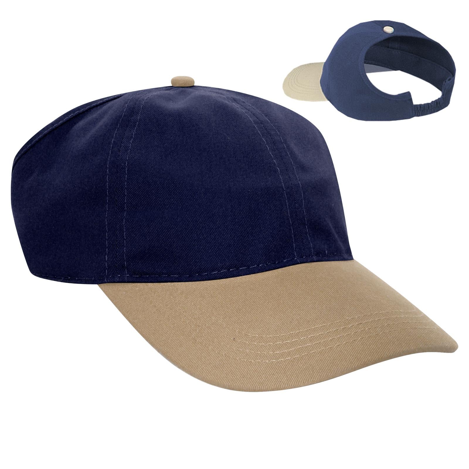 Custom Embroidered or DTF Printed - OTTO CAP® 4 Panel Ponytail Cap