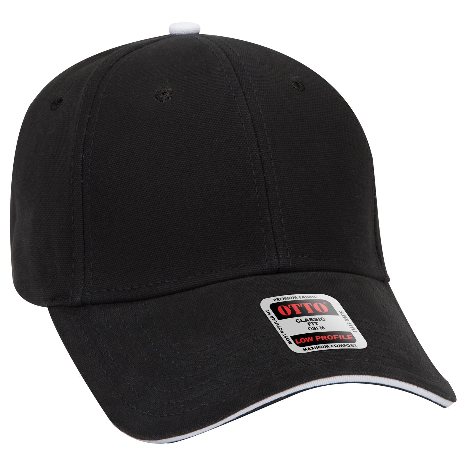 Custom Embroidered or DTF Printed - OTTO CAP® 6 Panel Low Profile Baseball Cap