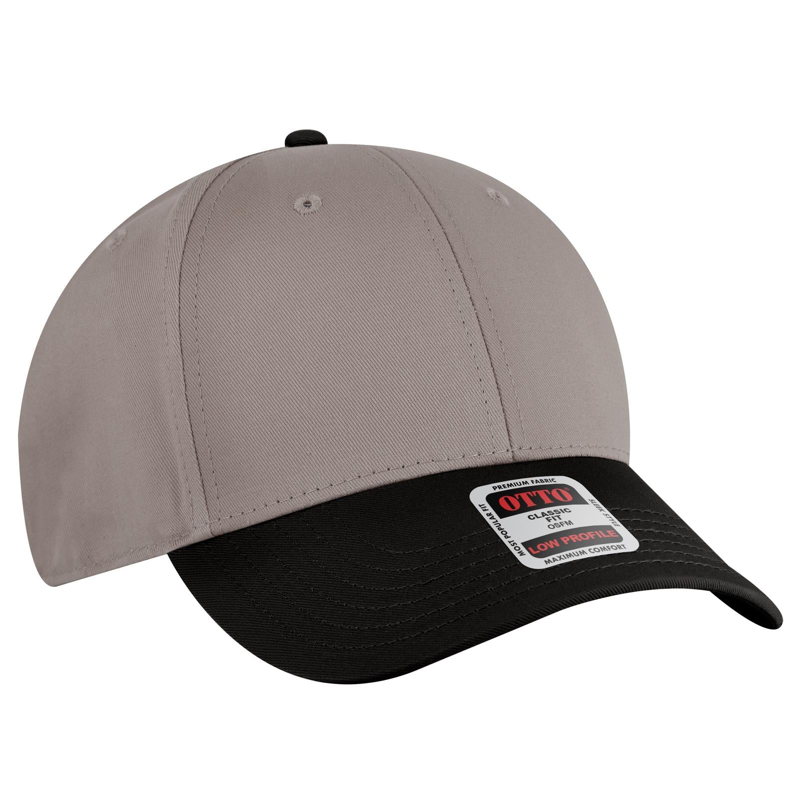 Custom Embroidered or DTF Printed - OTTO CAP® 6 Panel Low Profile Baseball Cap