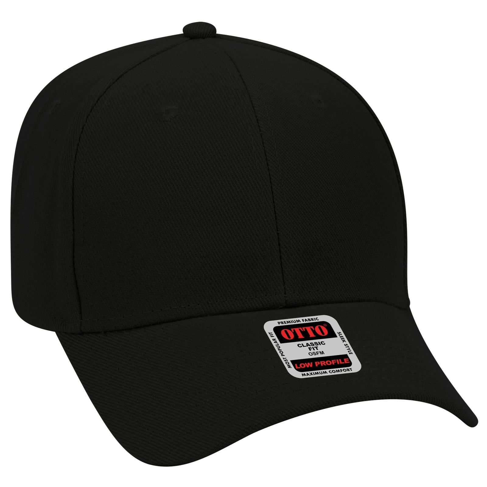 Custom Embroidered or DTF Printed - OTTO CAP® 6 Panel Low Profile Baseball Cap
