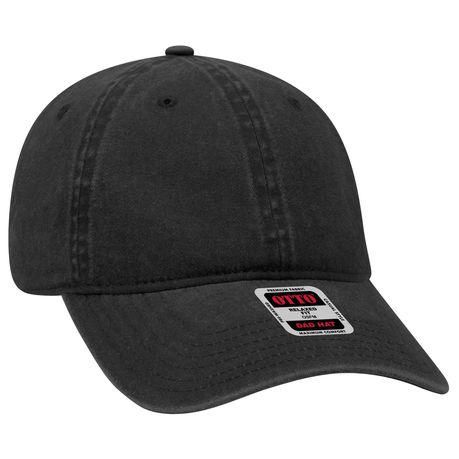 Custom Embroidered - OTTO CAP 6 Panel Low Profile Dad Hat