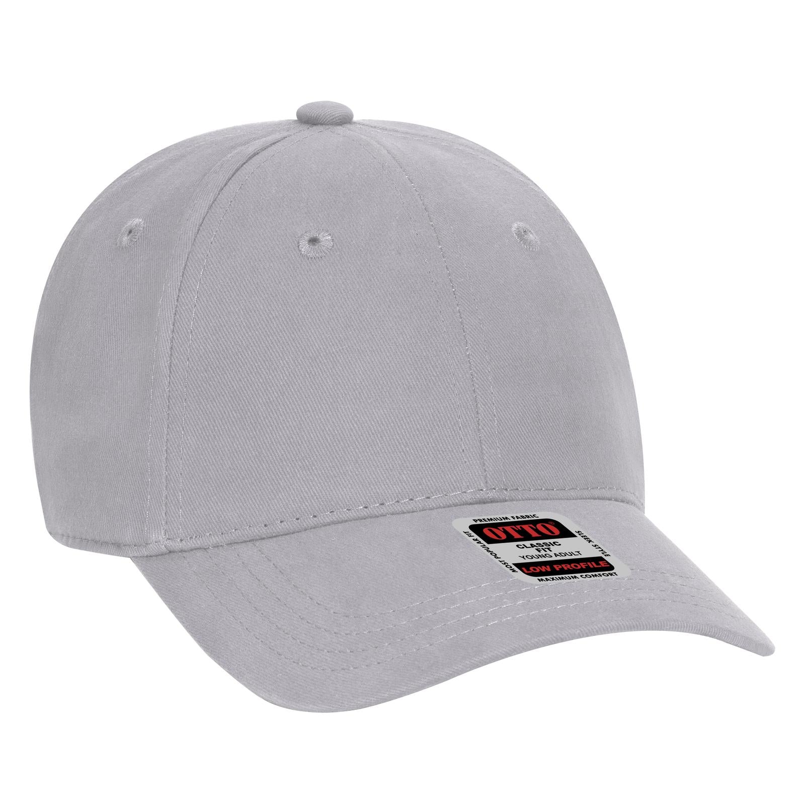 Custom Embroidered or DTF Printed - OTTO CAP® 6 Panel Low Profile Baseball Cap