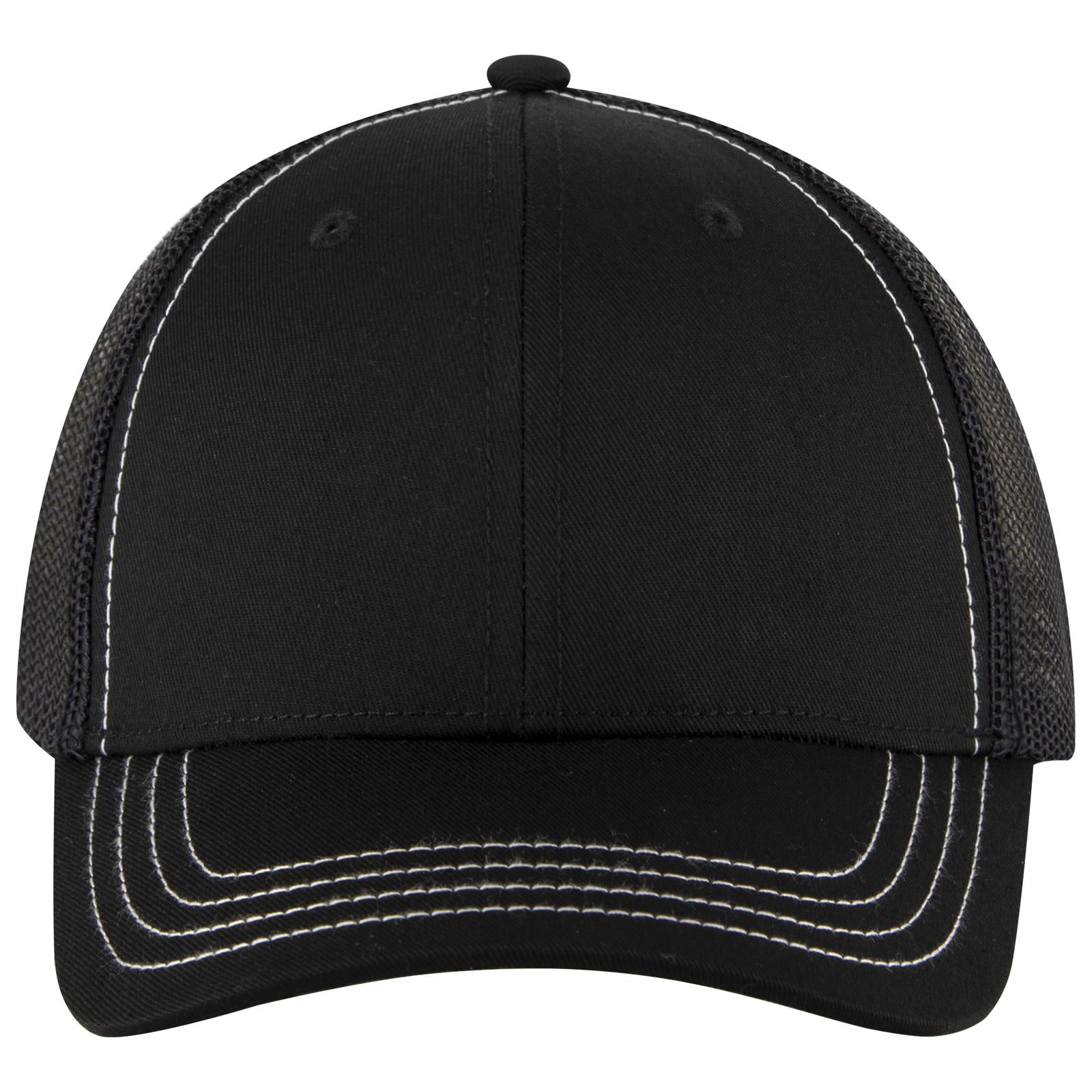 Custom Embroidered - OTTO CAP 6 Panel Low Profile Mesh Back Trucker Hat