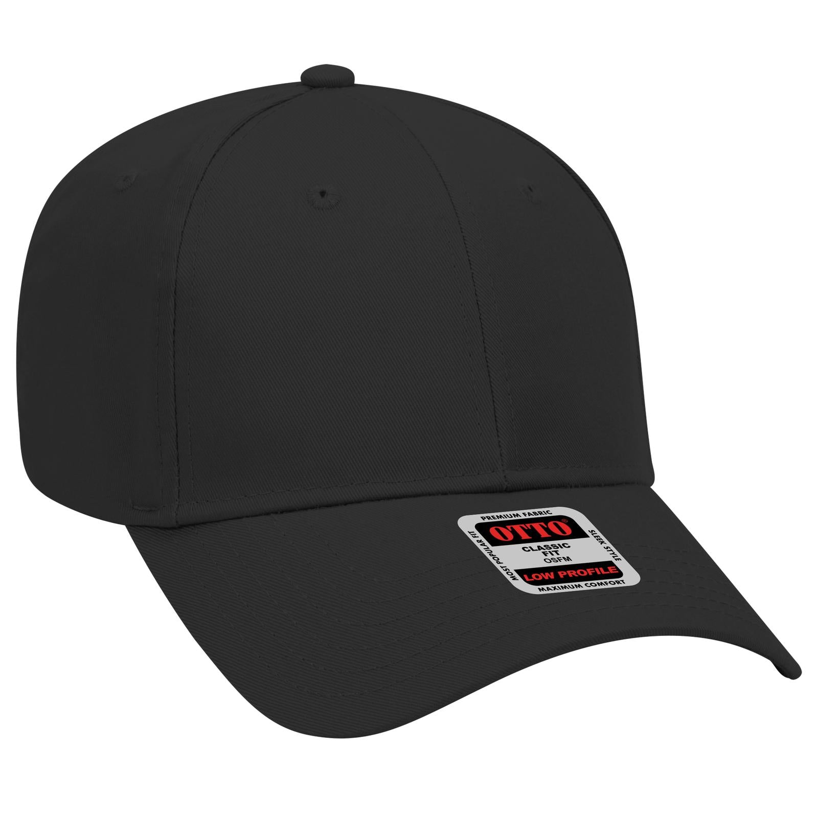 Custom Embroidered or DTF Printed - OTTO CAP® 6 Panel Low Profile Baseball Cap