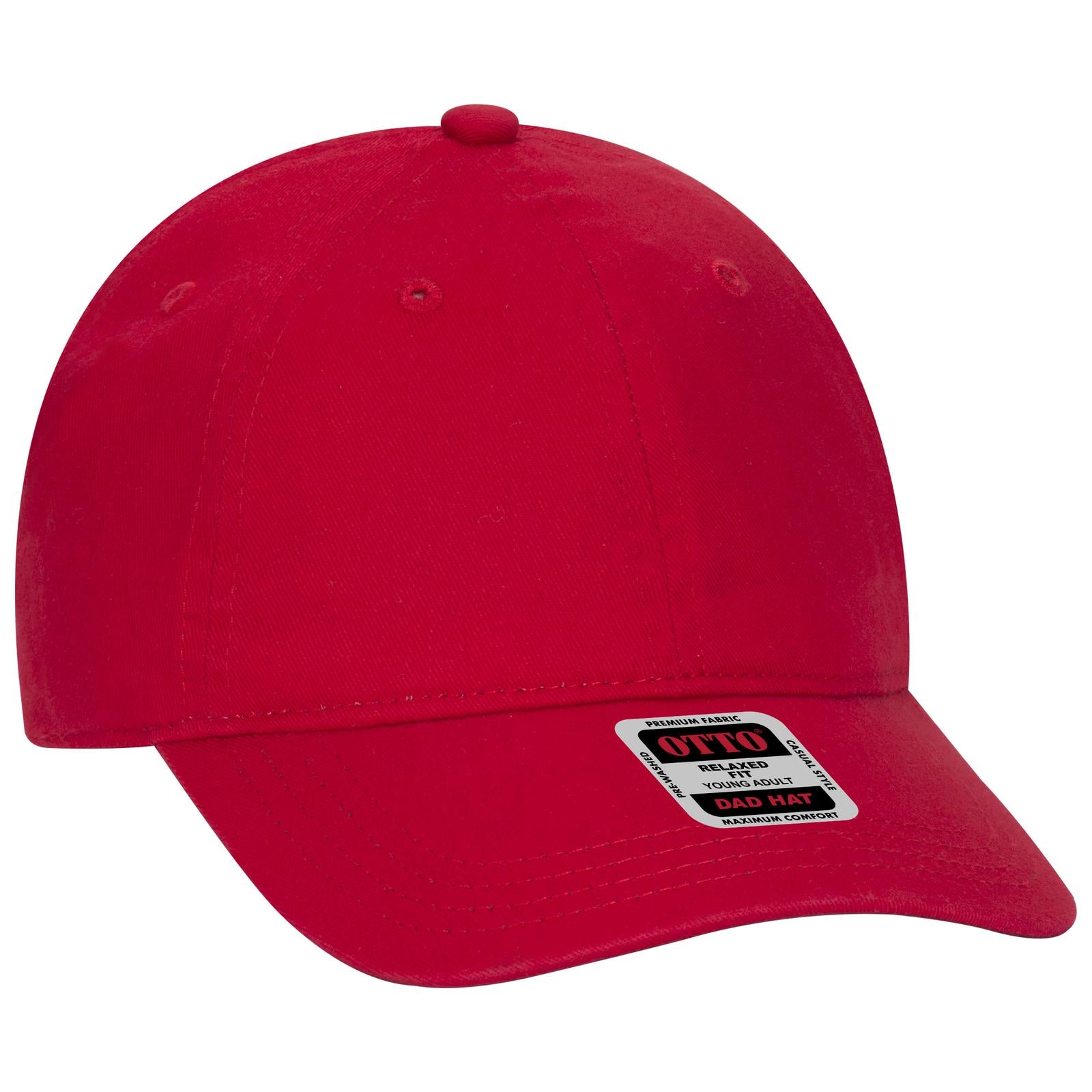 Custom Embroidered or DTF Printed - OTTO CAP® 6 Panel Low Profile Dad Hat