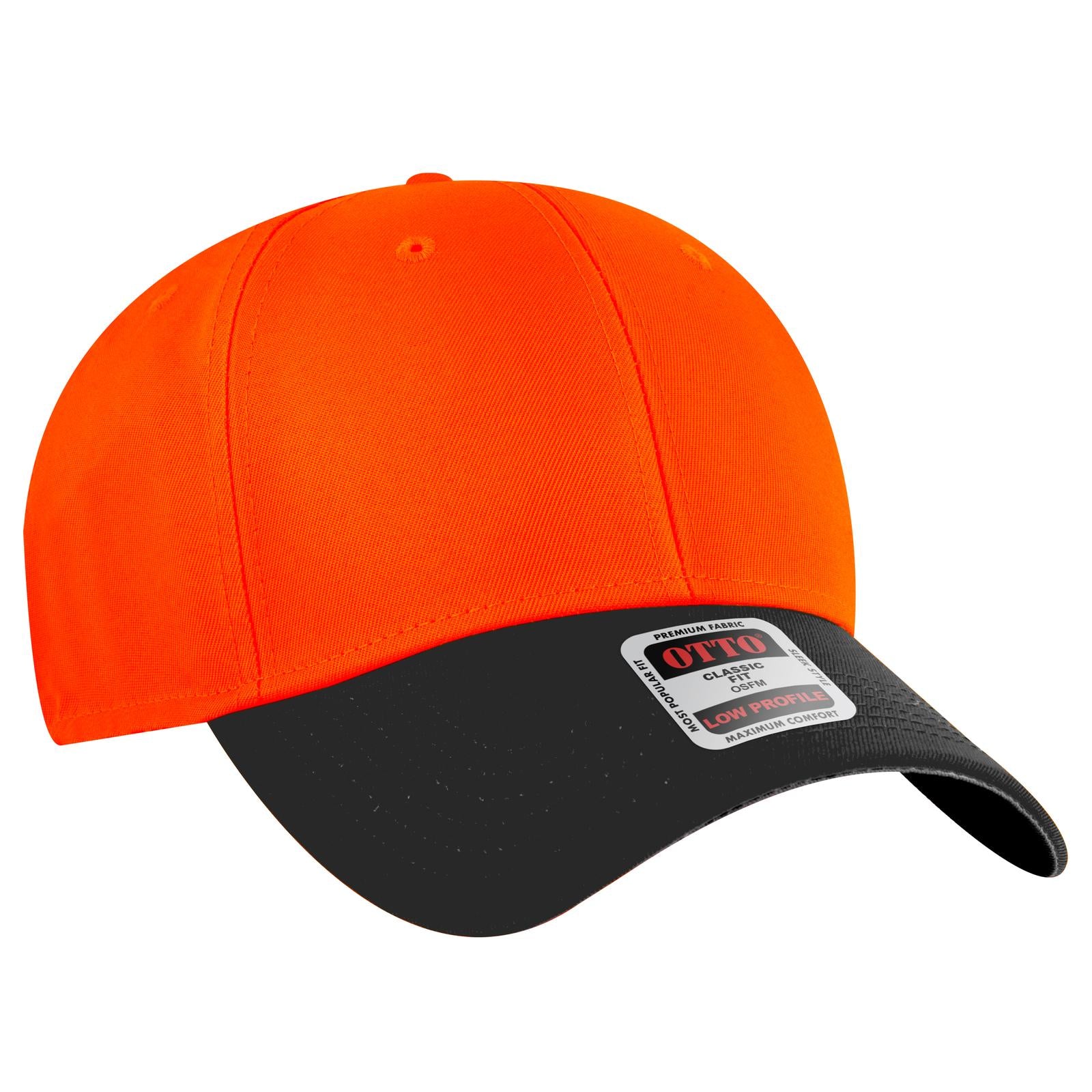 Custom Embroidered or DTF Printed - OTTO CAP® 6 Panel Low Profile Baseball Cap