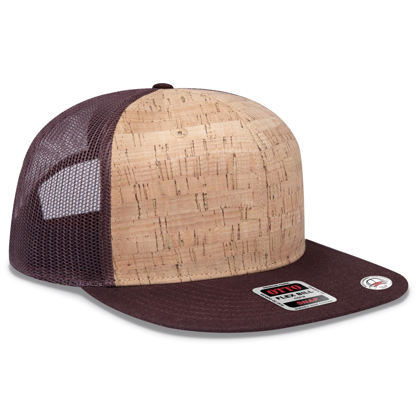 Custom Embroidered or DTF Printed - OTTO CAP® OTTO SNAP 6 Panel Pro Style Mesh Back Trucker Snapback Hat