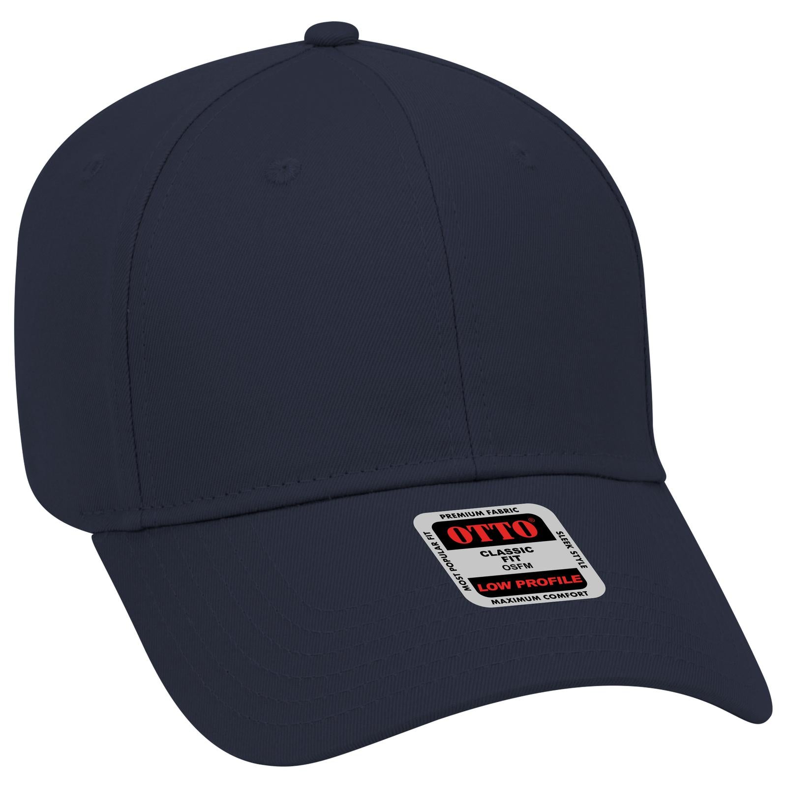 Custom Embroidered or DTF Printed - OTTO CAP® 6 Panel Low Profile Baseball Cap