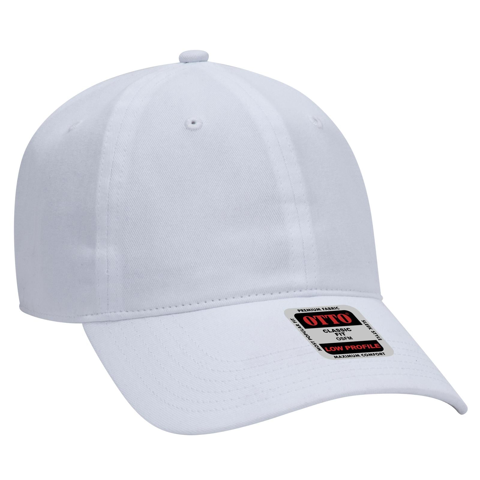 Custom Embroidered or DTF Printed - OTTO CAP® 6 Panel Low Profile Baseball Cap
