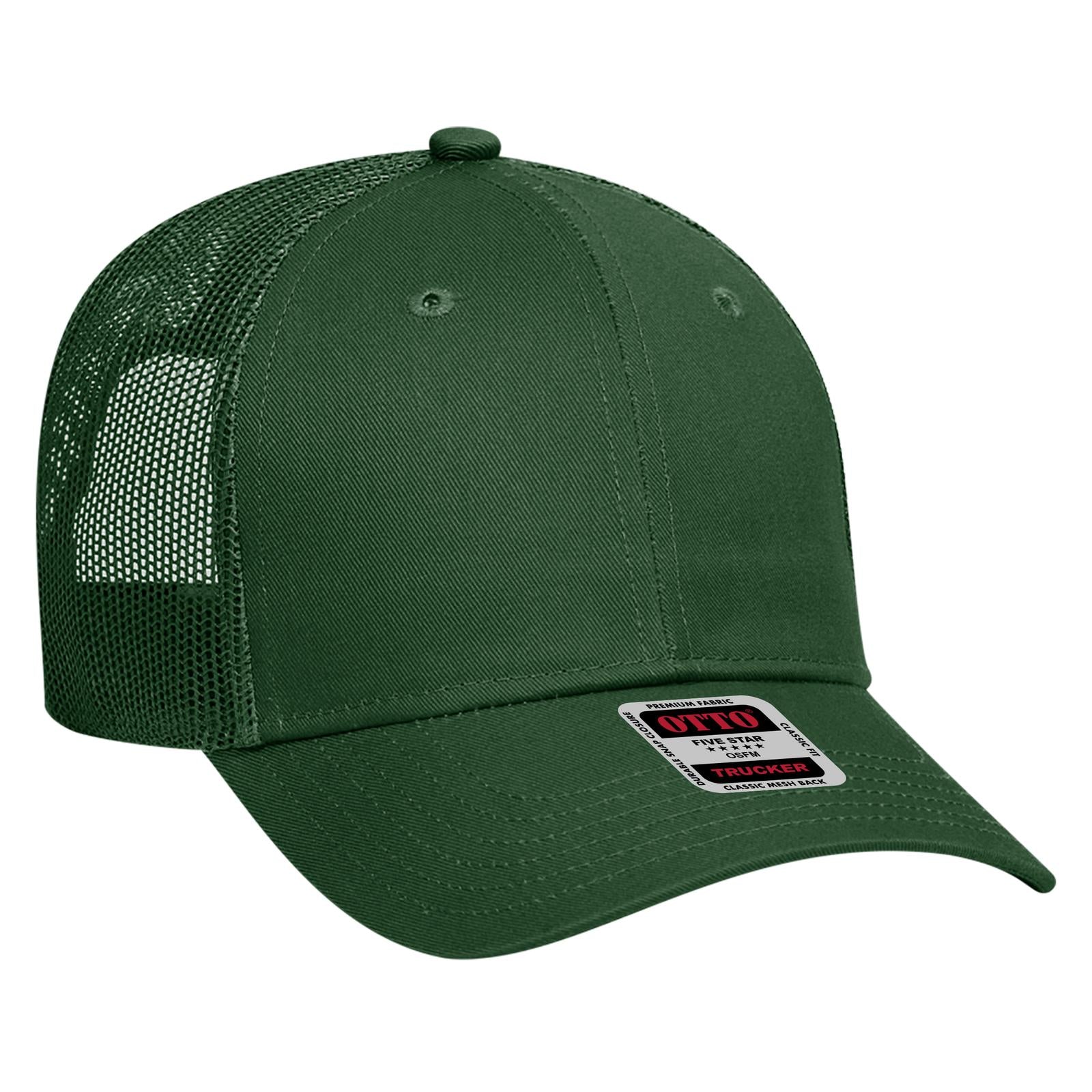 Custom Embroidered or DTF Printed - OTTO CAP® 6 Panel Low Profile Mesh Back Trucker Hat