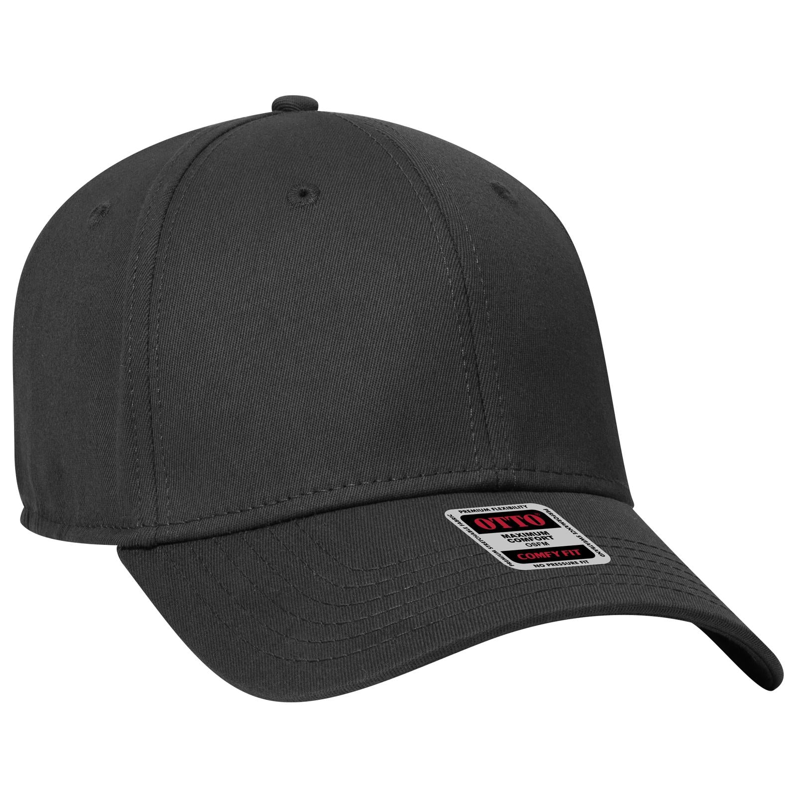 Custom Embroidered or DTF Printed - OTTO CAP® OTTO COMFY FIT® 6 Panel Low Profile Baseball Cap