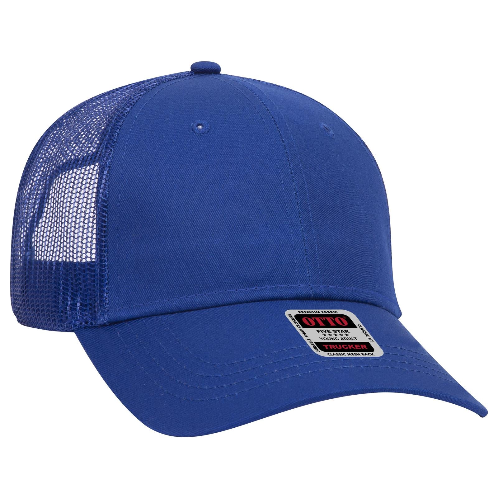 Custom Embroidered or DTF Printed - OTTO CAP® 6 Panel Low Profile Mesh Back Trucker Hat