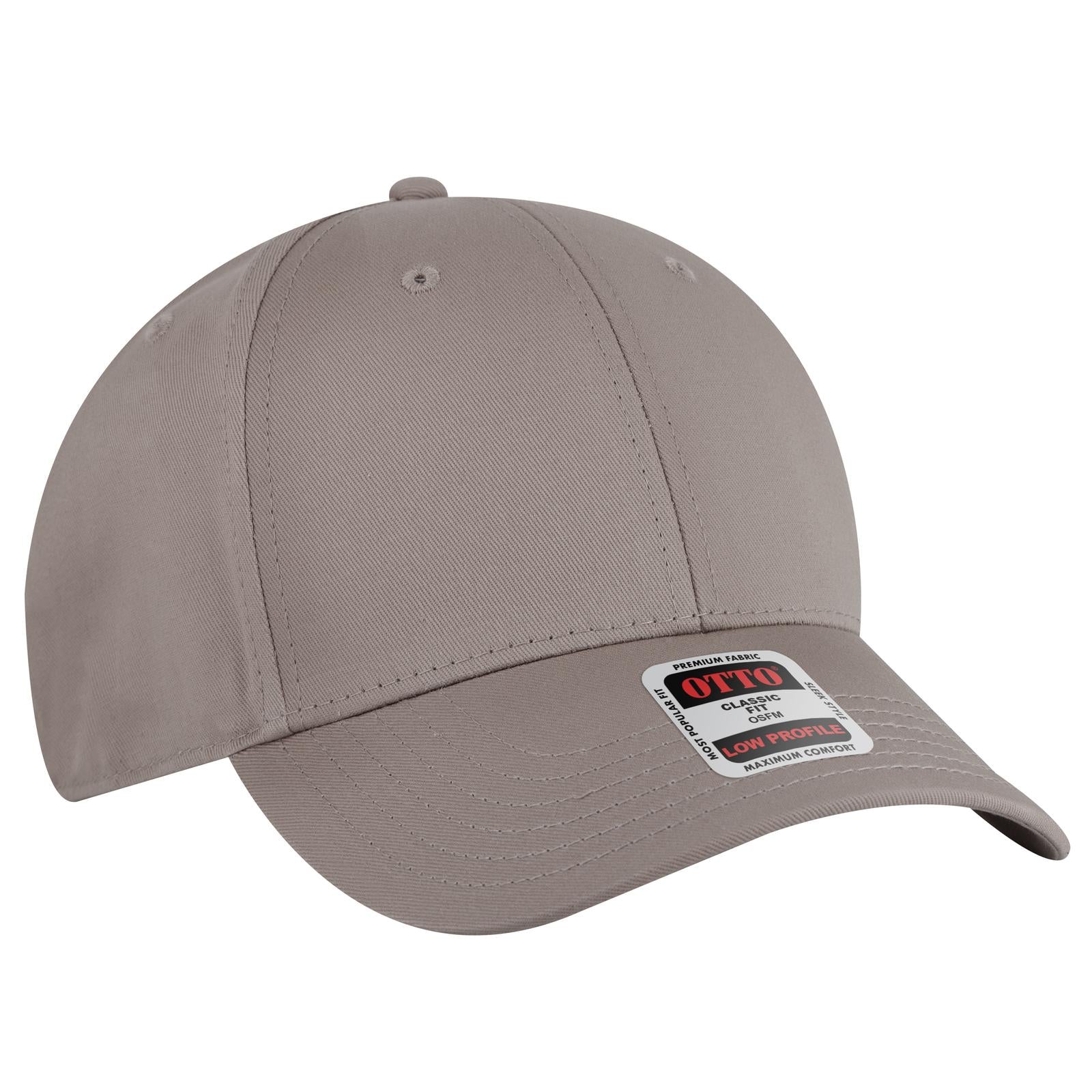 Custom Embroidered or DTF Printed - OTTO CAP® 6 Panel Low Profile Baseball Cap