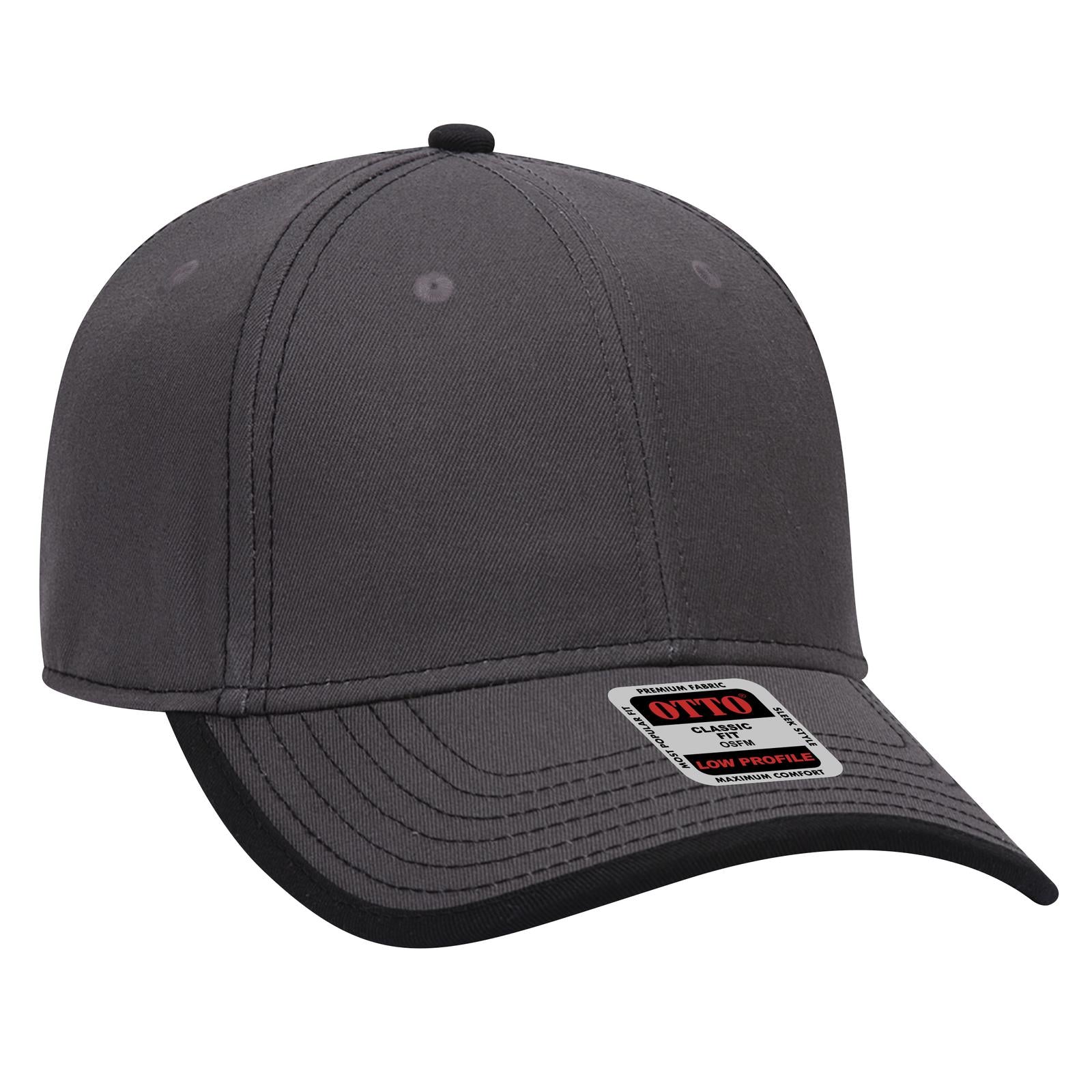 Custom Embroidered or DTF Printed - OTTO CAP® 6 Panel Low Profile Baseball Cap